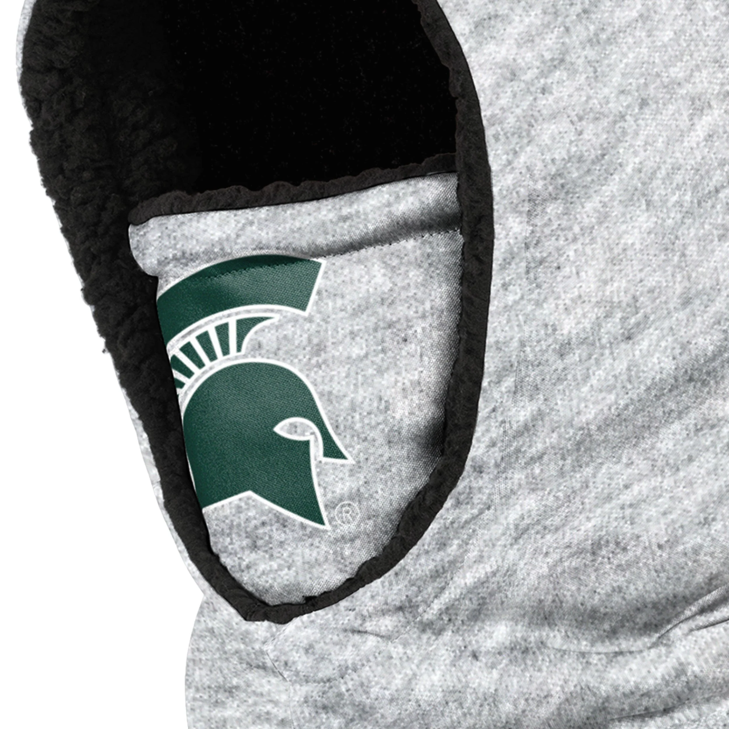 Michigan State Spartans NCAA Heather Grey Big Logo Hooded Gaiter - Image 3