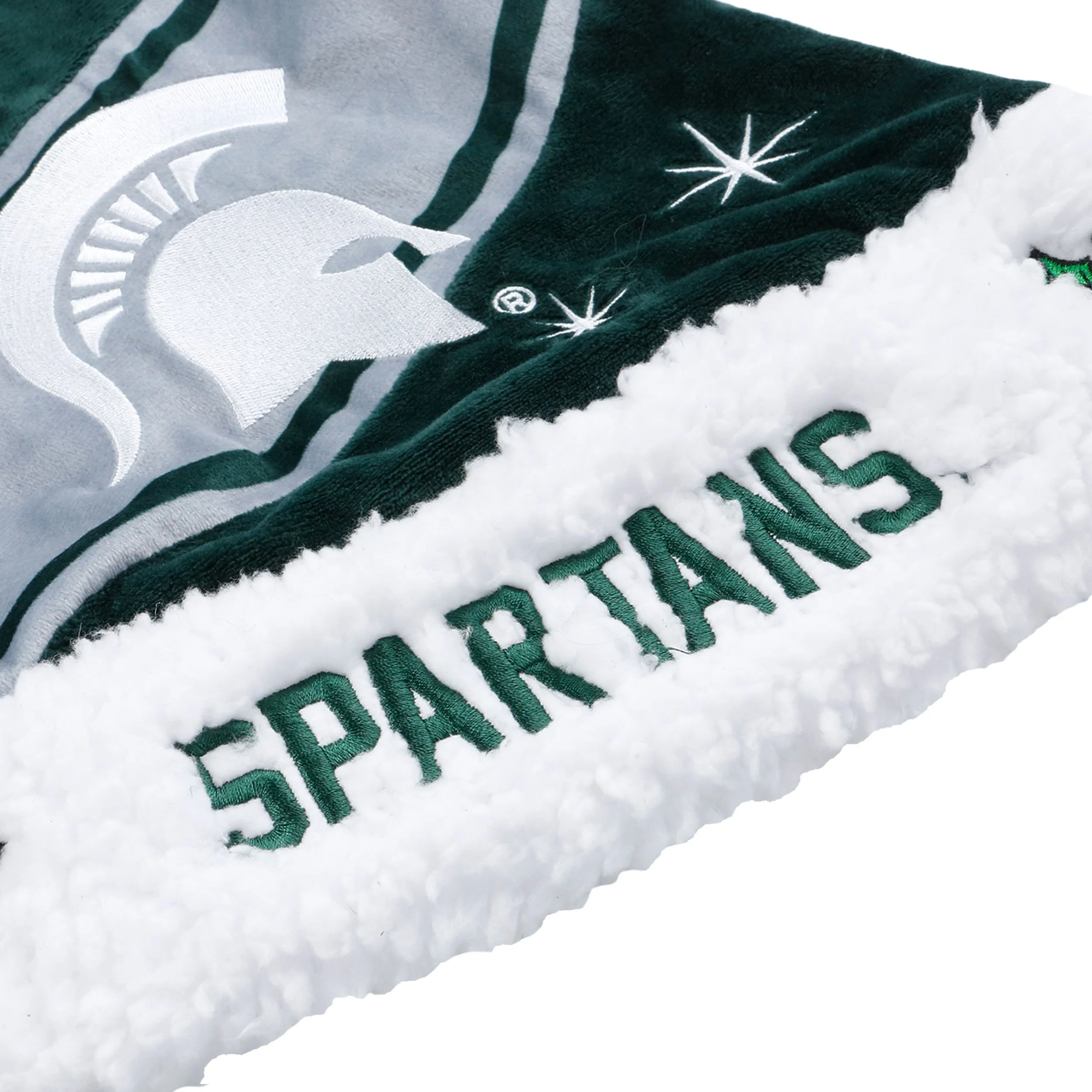 Michigan State Spartans NCAA High End Santa Hat - Image 2