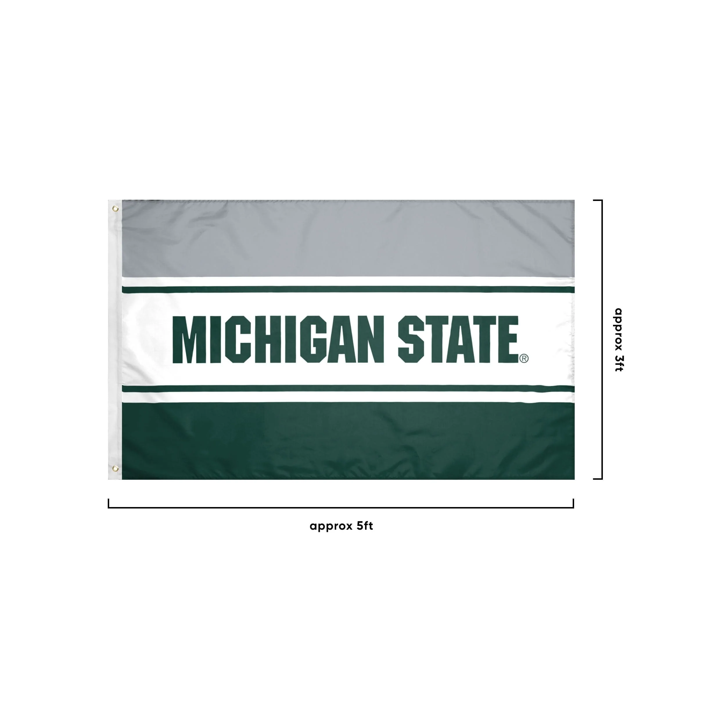 Michigan State Spartans NCAA Horizontal Flag - Image 4