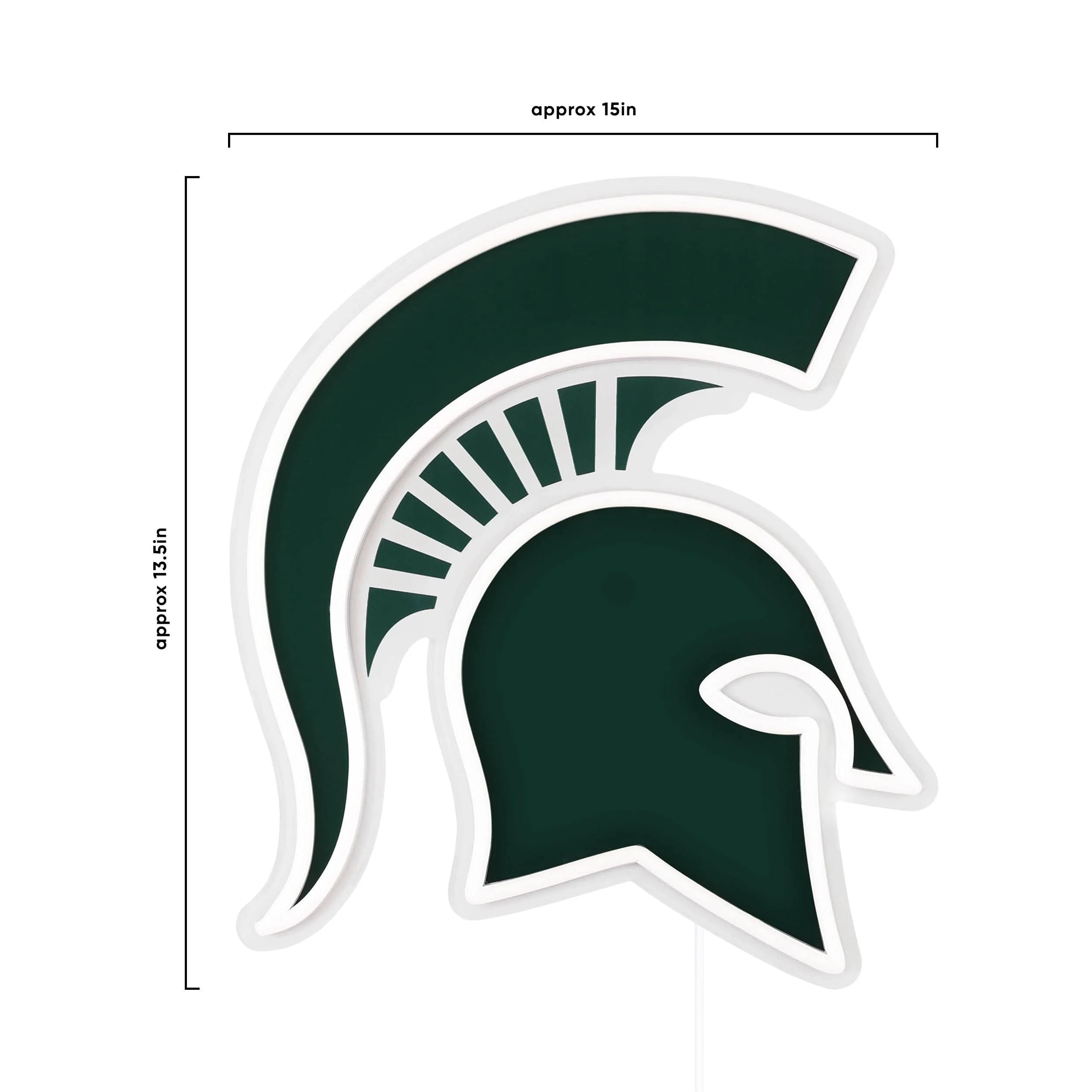 Michigan State Spartans NCAA LED Neon Light Up Team Logo Sign - Image 4