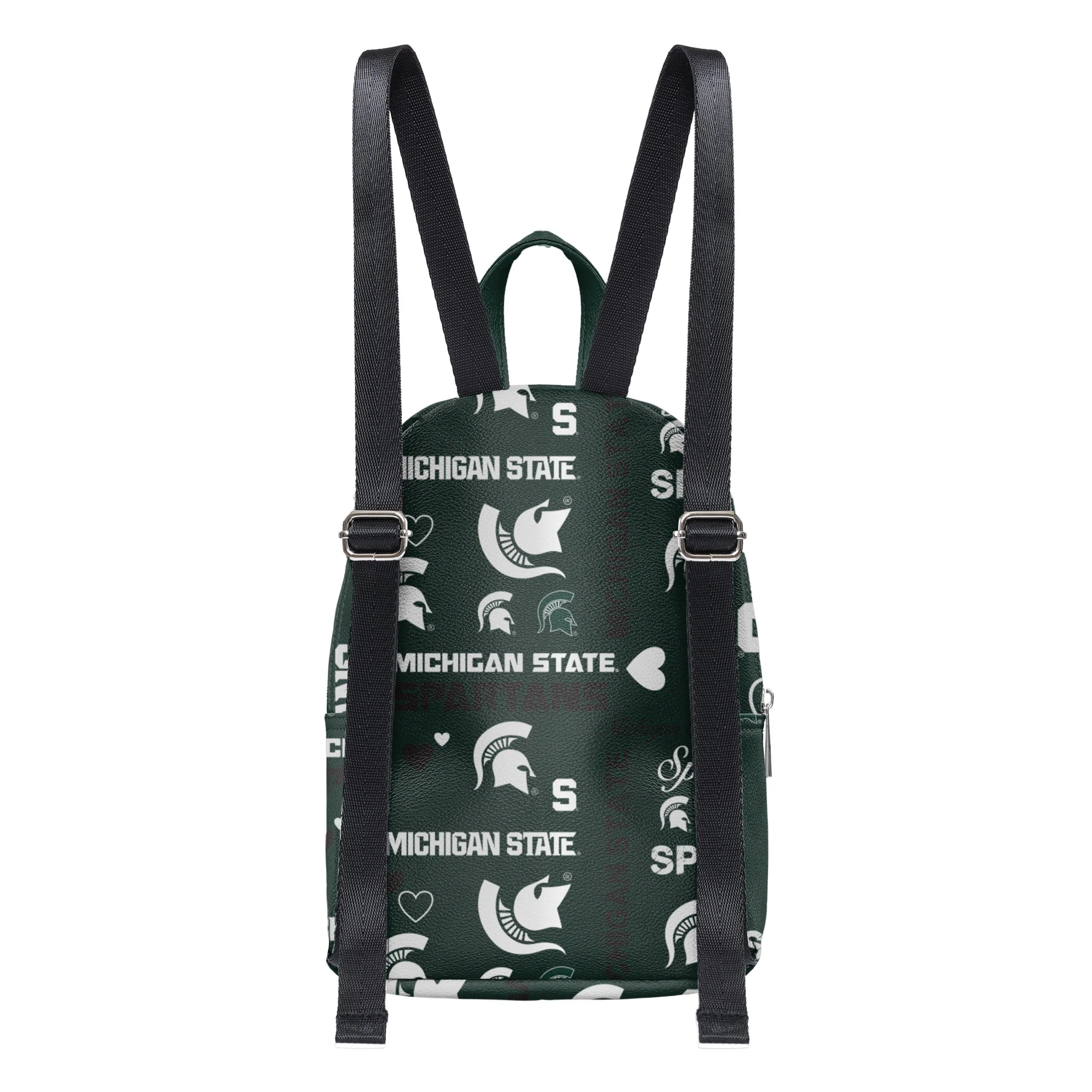 Michigan State Spartans NCAA Logo Love Mini Backpack - Image 5