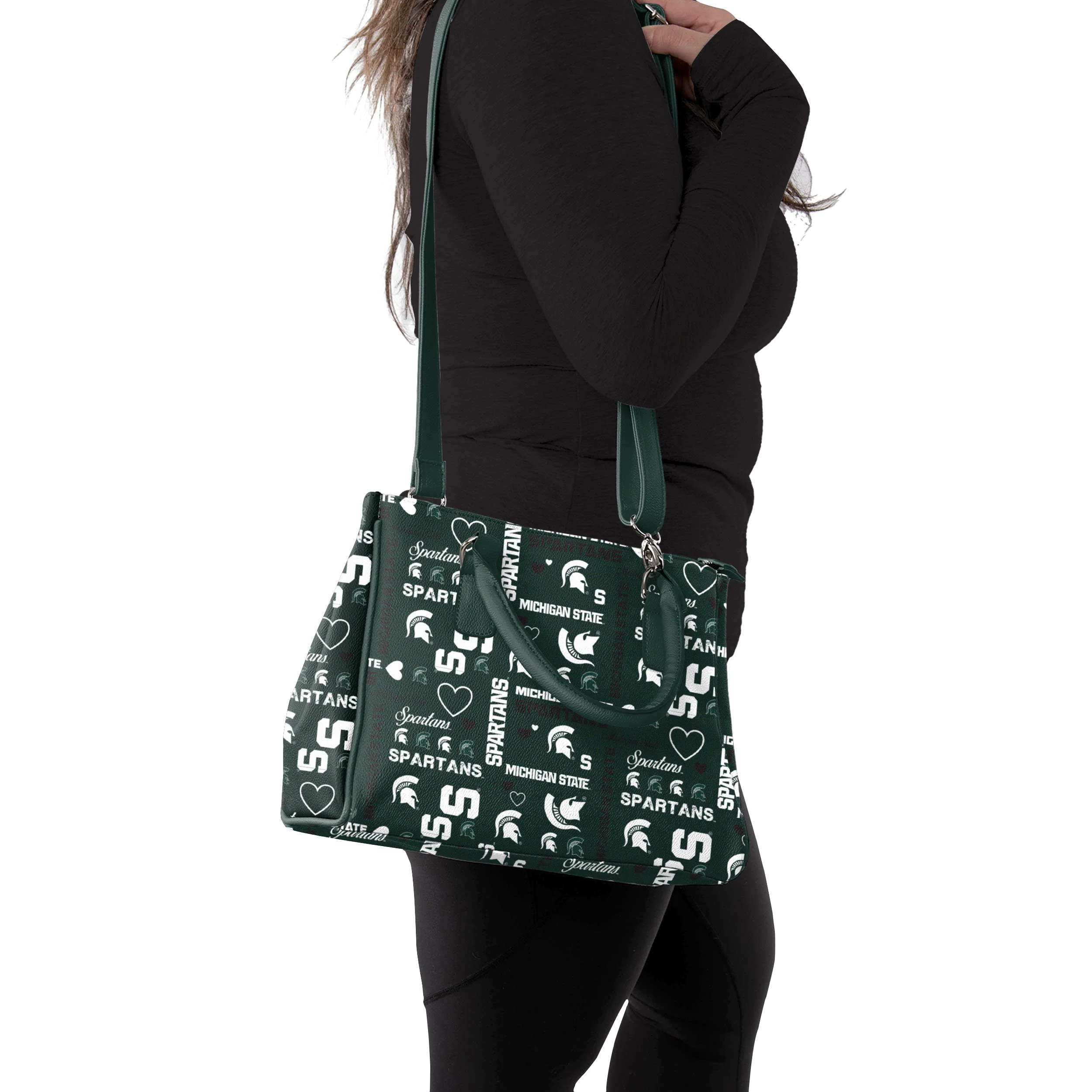 Michigan State Spartans NCAA Logo Love Purse - Image 2