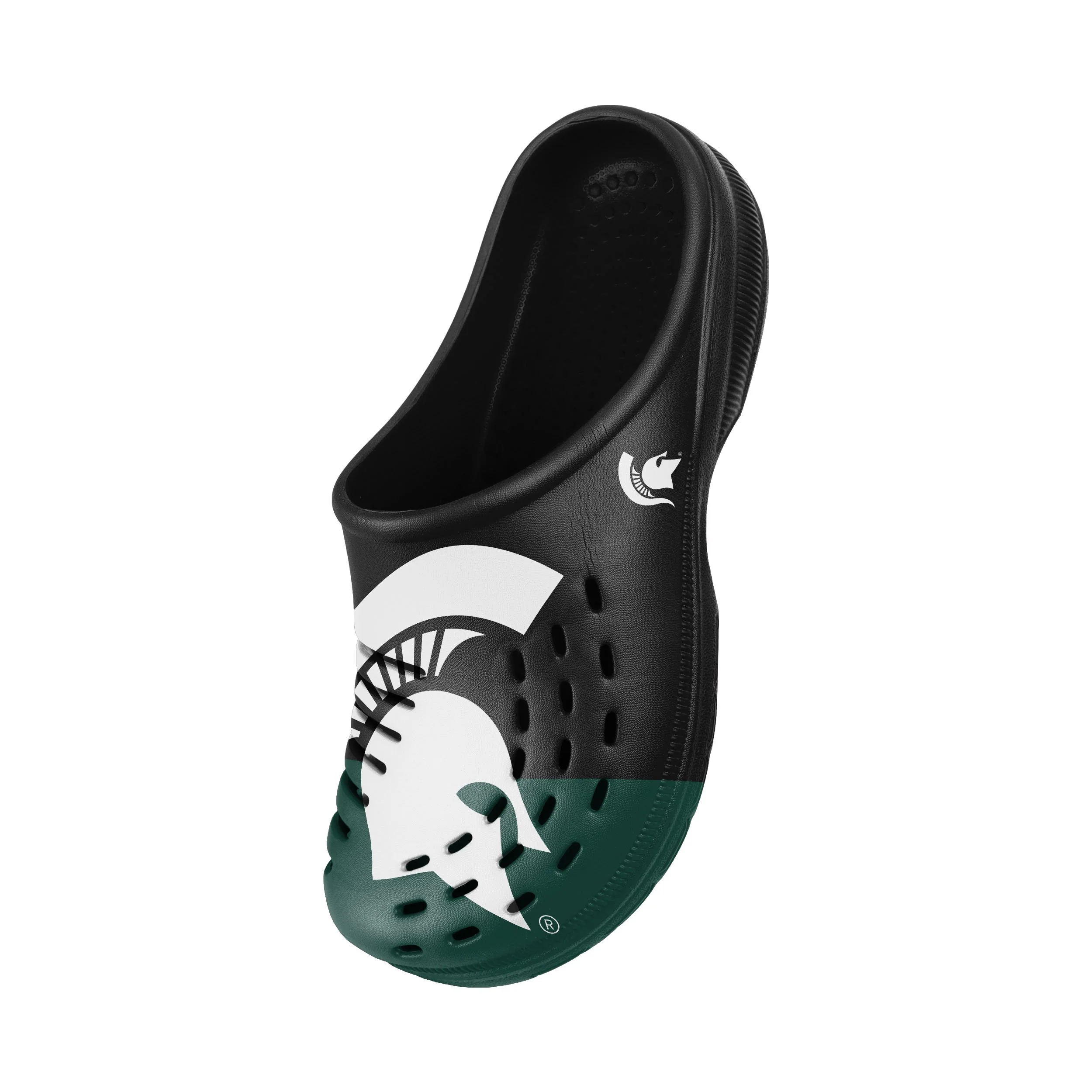 Michigan State Spartans NCAA Mens Colorblock Big Logo Clog - Image 3
