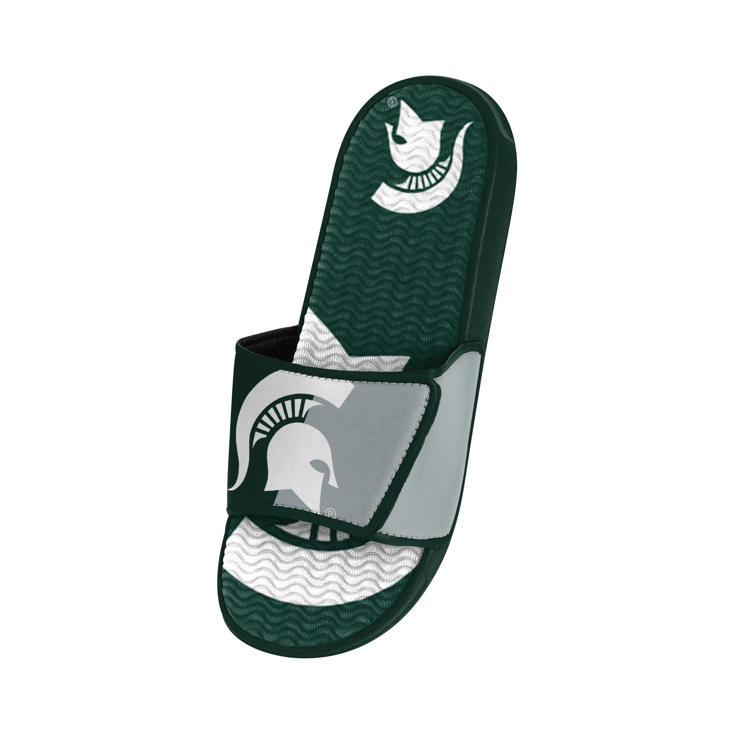 Michigan State Spartans NCAA Mens Colorblock Big Logo Gel Slide - Image 3