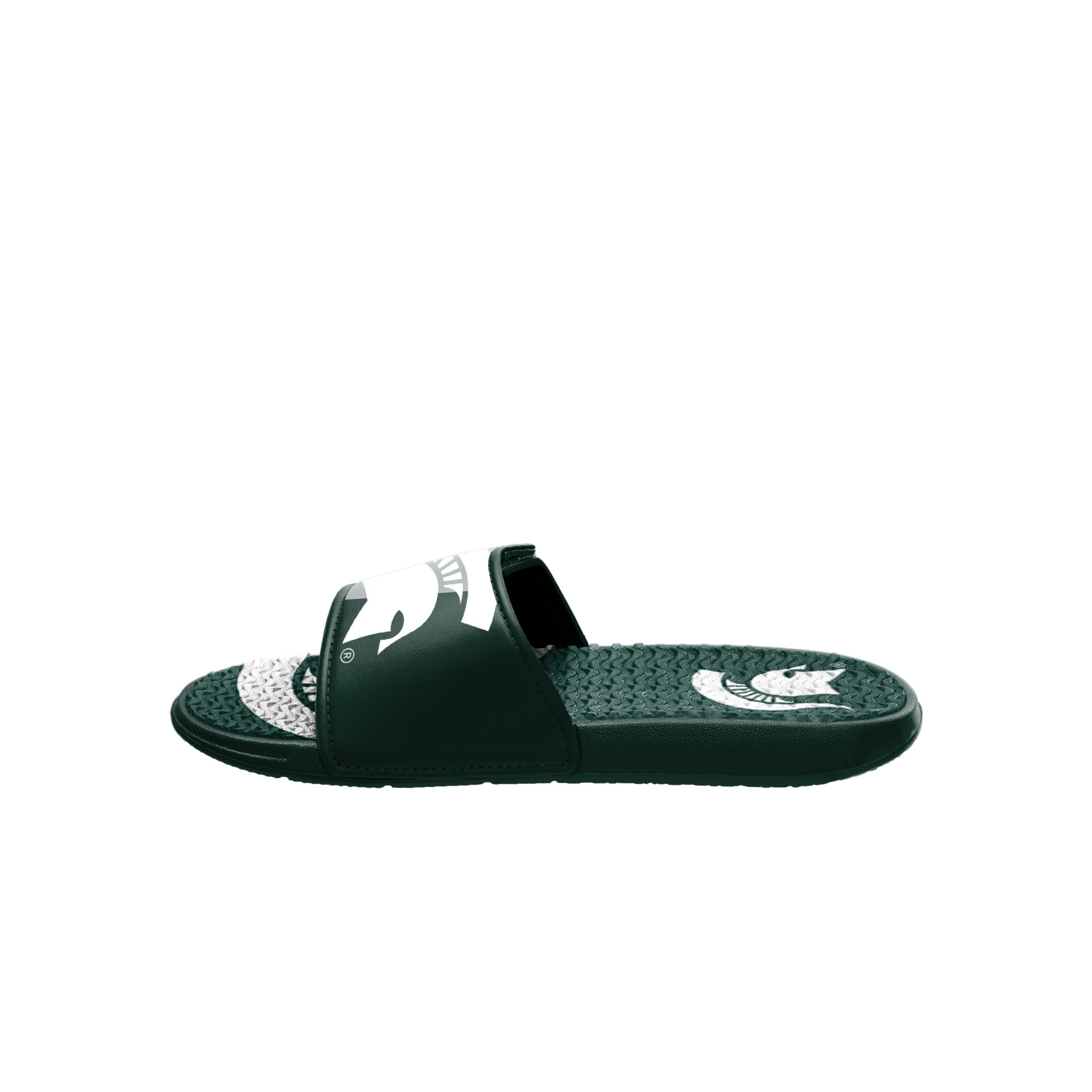 Michigan State Spartans NCAA Mens Colorblock Big Logo Gel Slide - Image 4