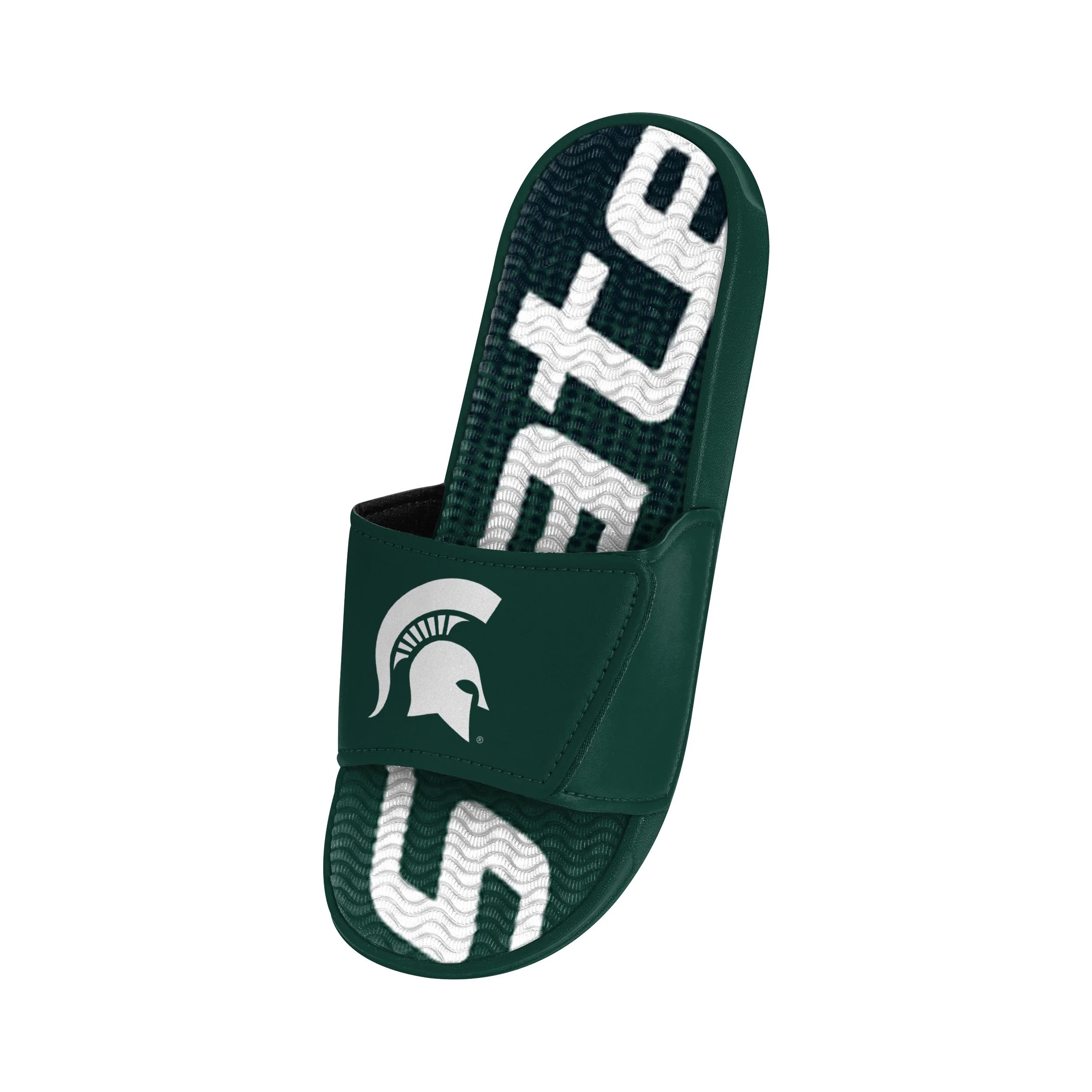 Michigan State Spartans NCAA Mens Gradient Wordmark Gel Slide - Image 3