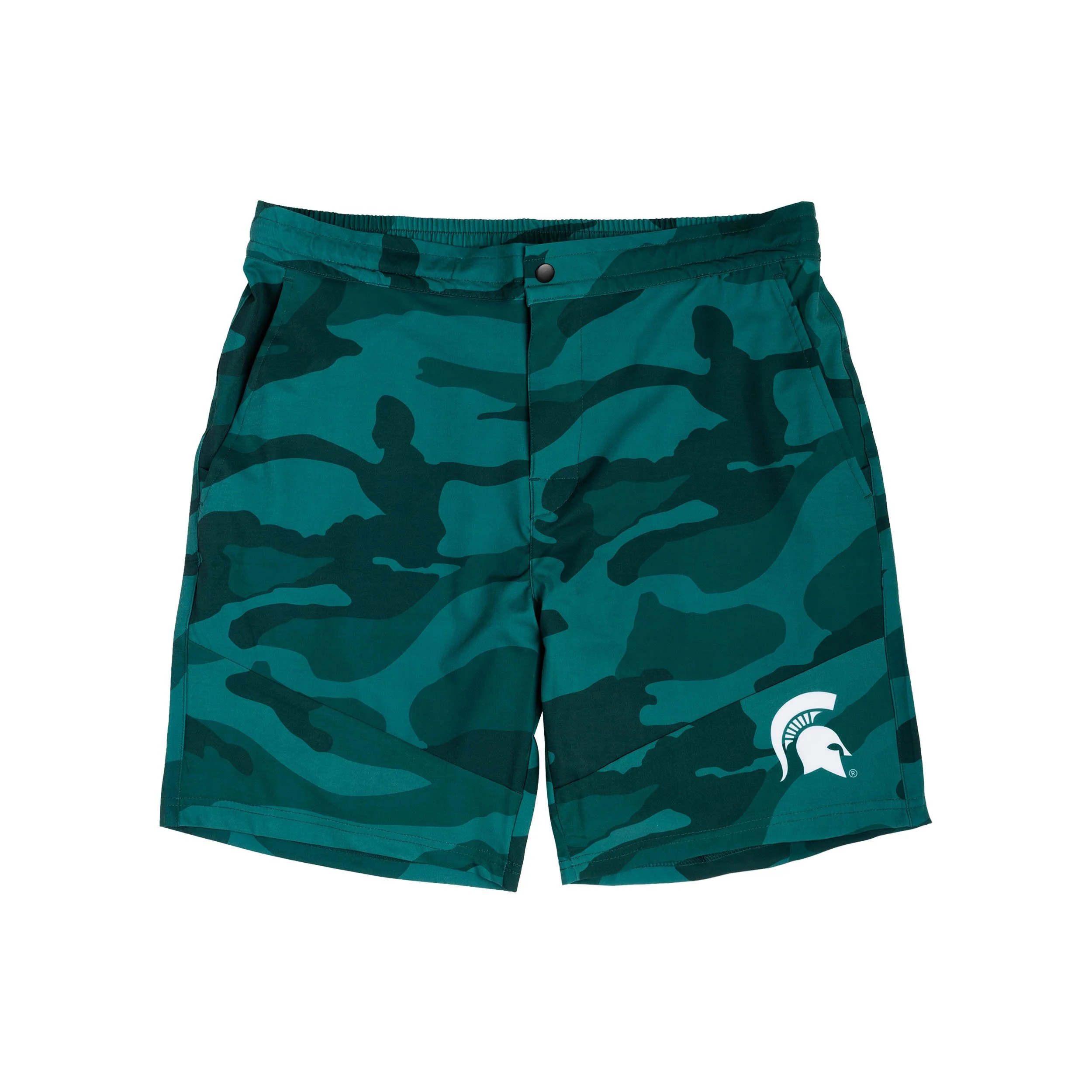 Michigan State Spartans NCAA Mens Nightcap Camo Walking Shorts - Image 4