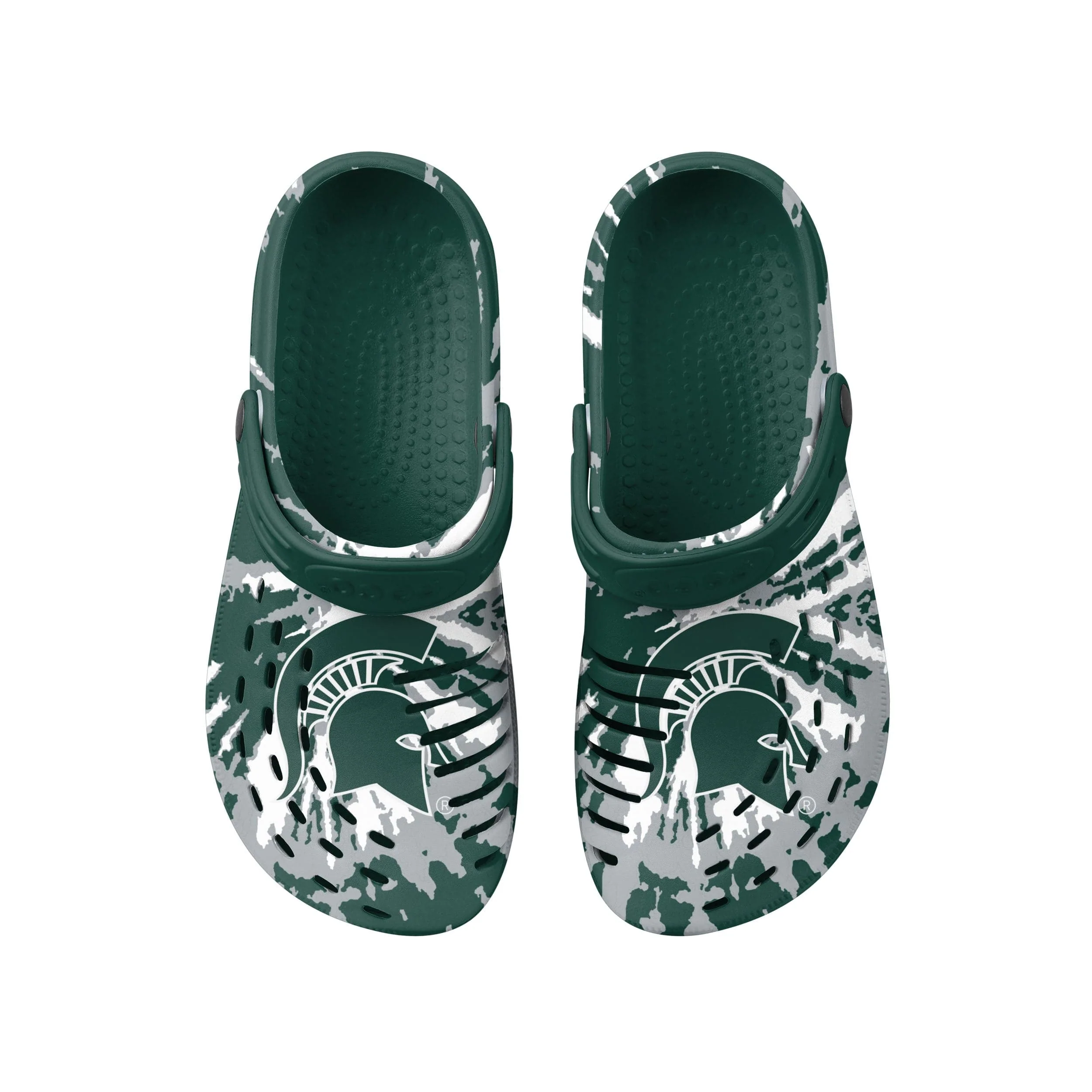 Michigan State Spartans NCAA Mens Tie-Dye Clog With Strap - Image 4