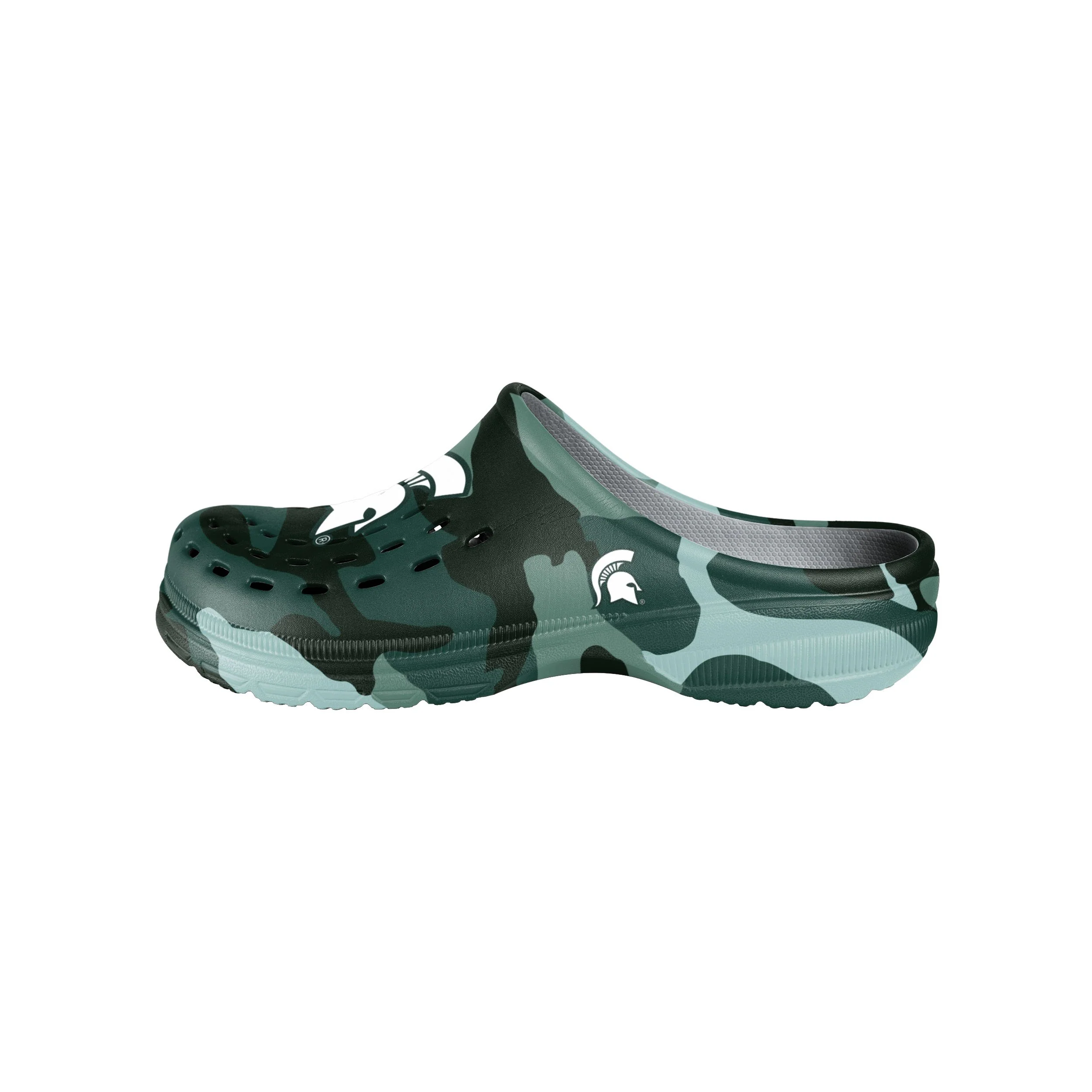 Michigan State Spartans NCAA Mens Tonal Camo Clog - Image 2