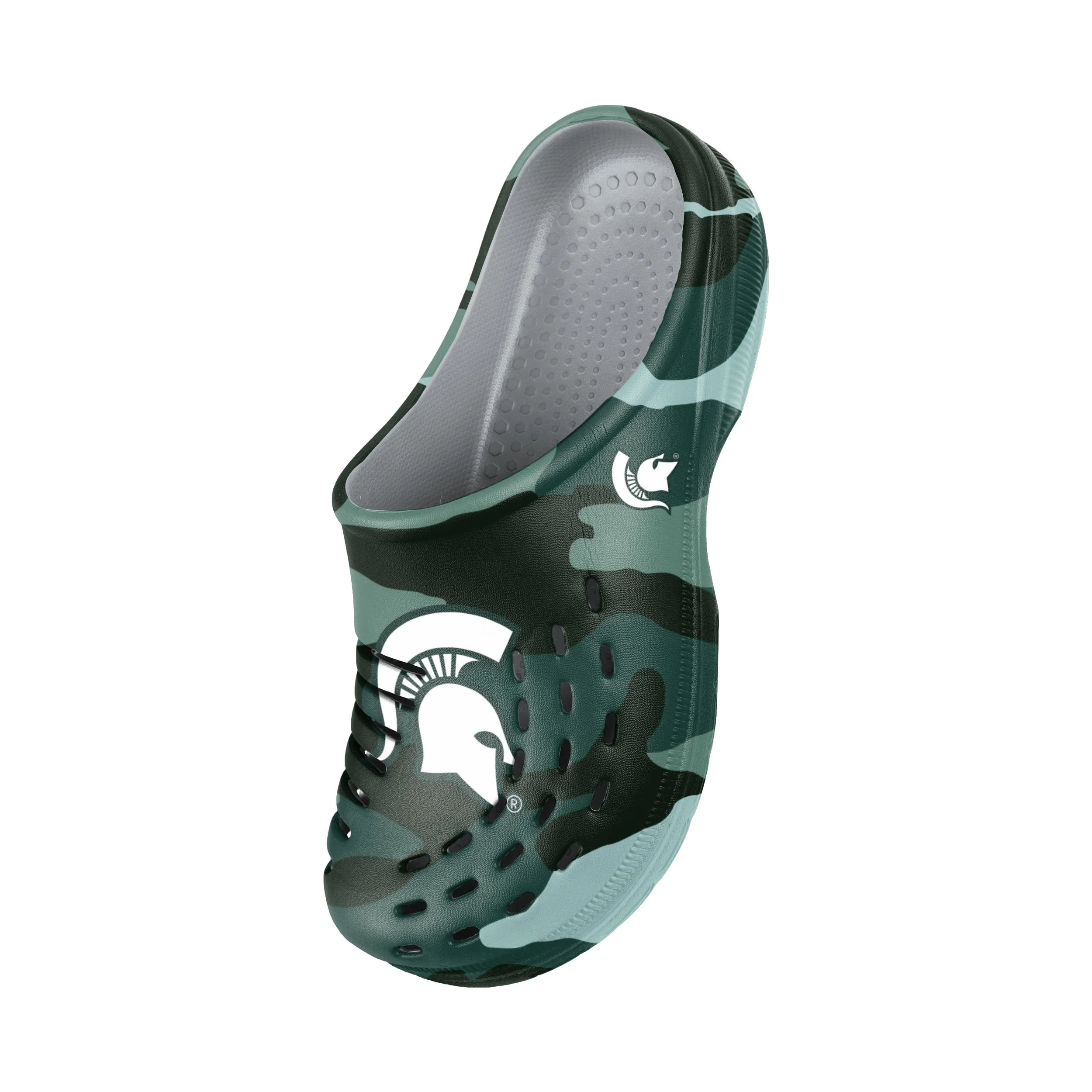 Michigan State Spartans NCAA Mens Tonal Camo Clog - Image 3