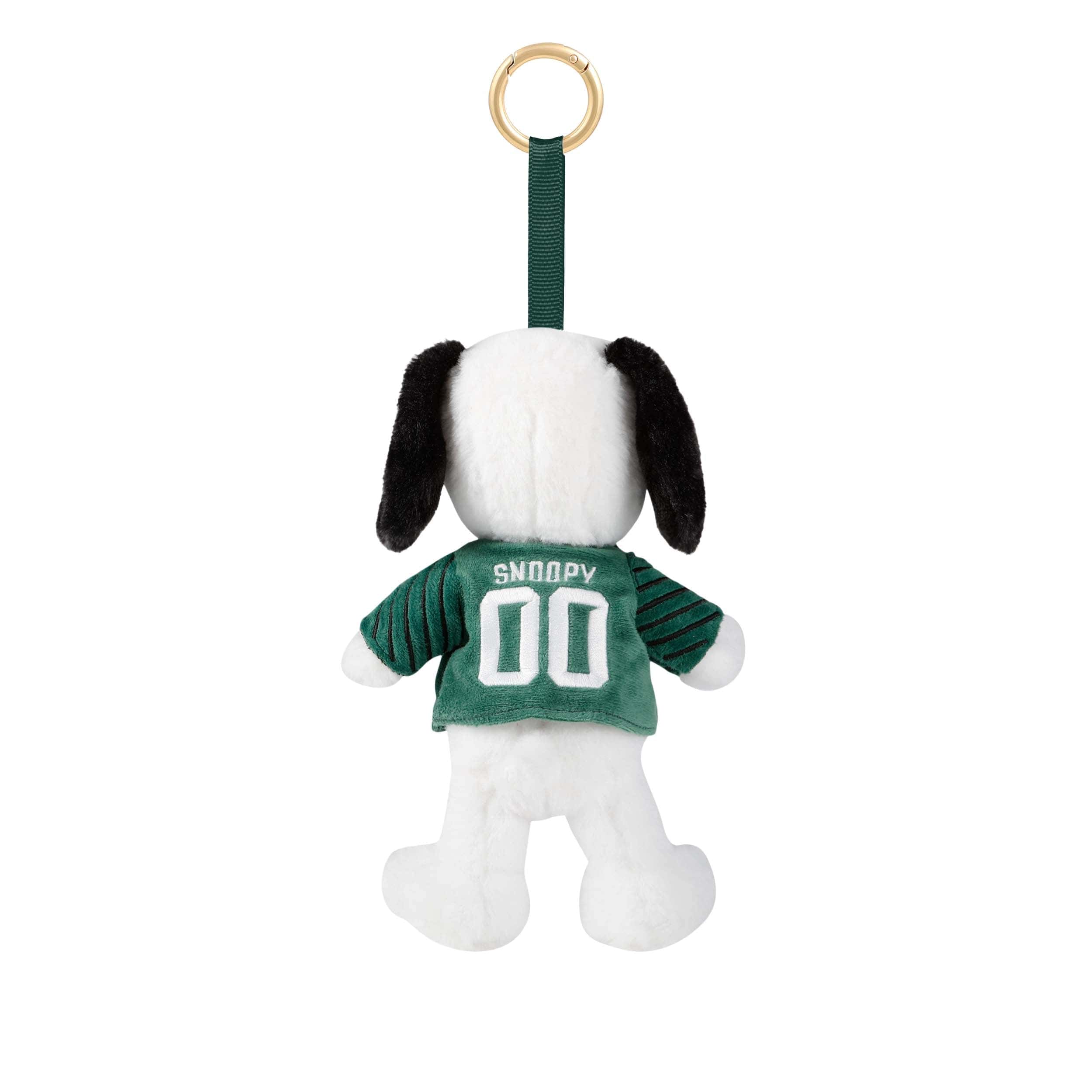 Michigan State Spartans NCAA Plush Snoopy Peanuts Bag Charm Keychain - Image 3