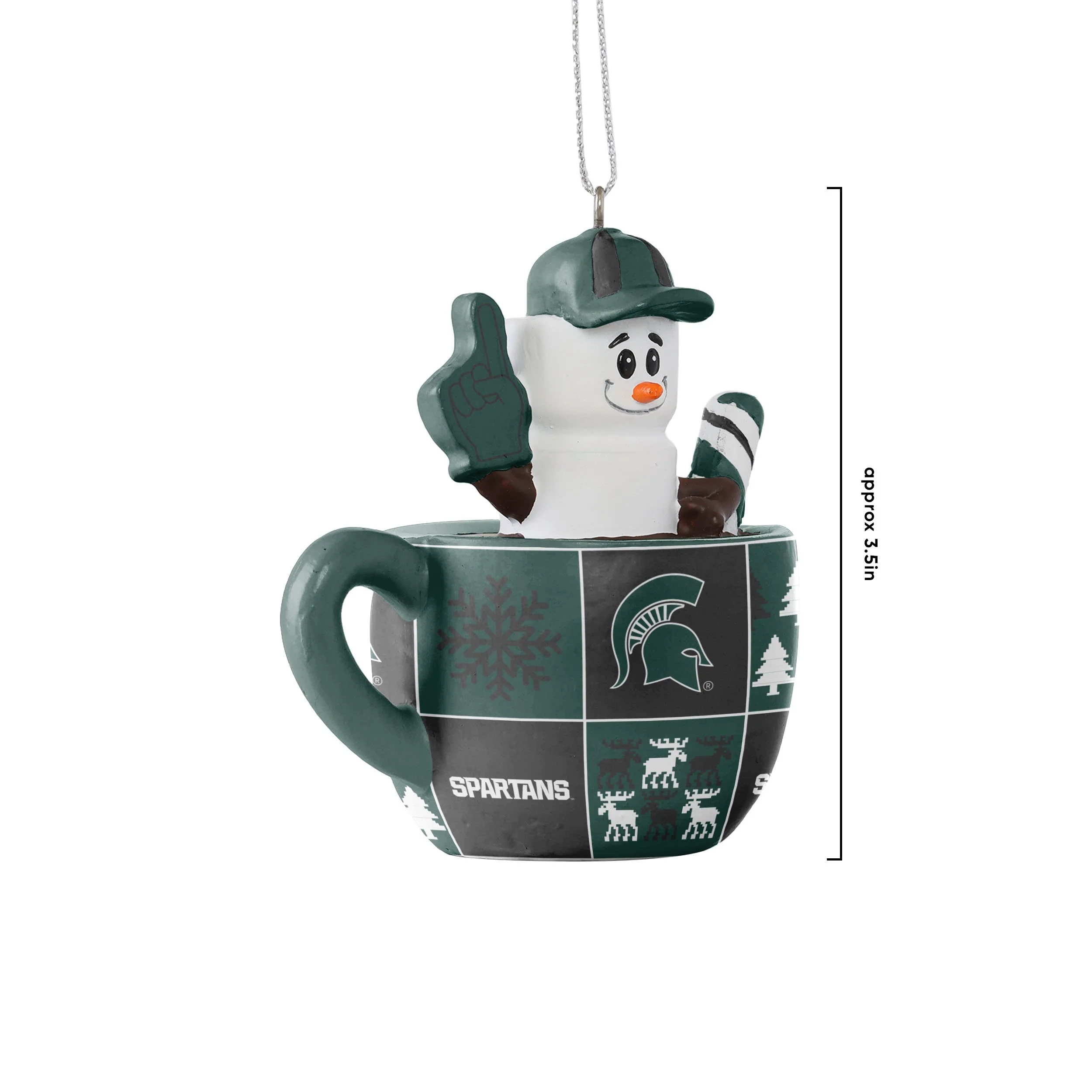 Michigan State Spartans NCAA Smores Mug Ornament - Image 3