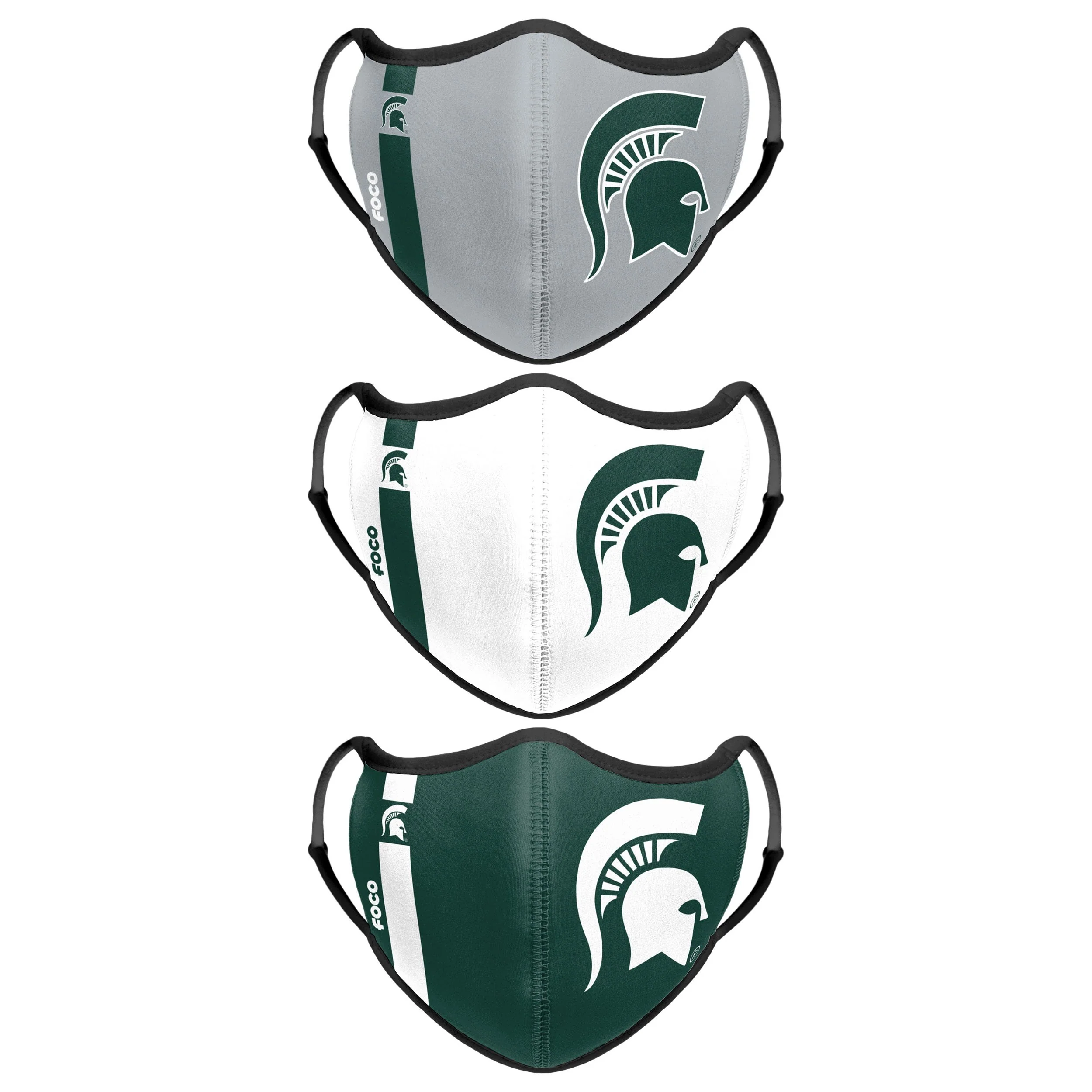 Michigan State Spartans NCAA Sport 3 Pack Face Cover