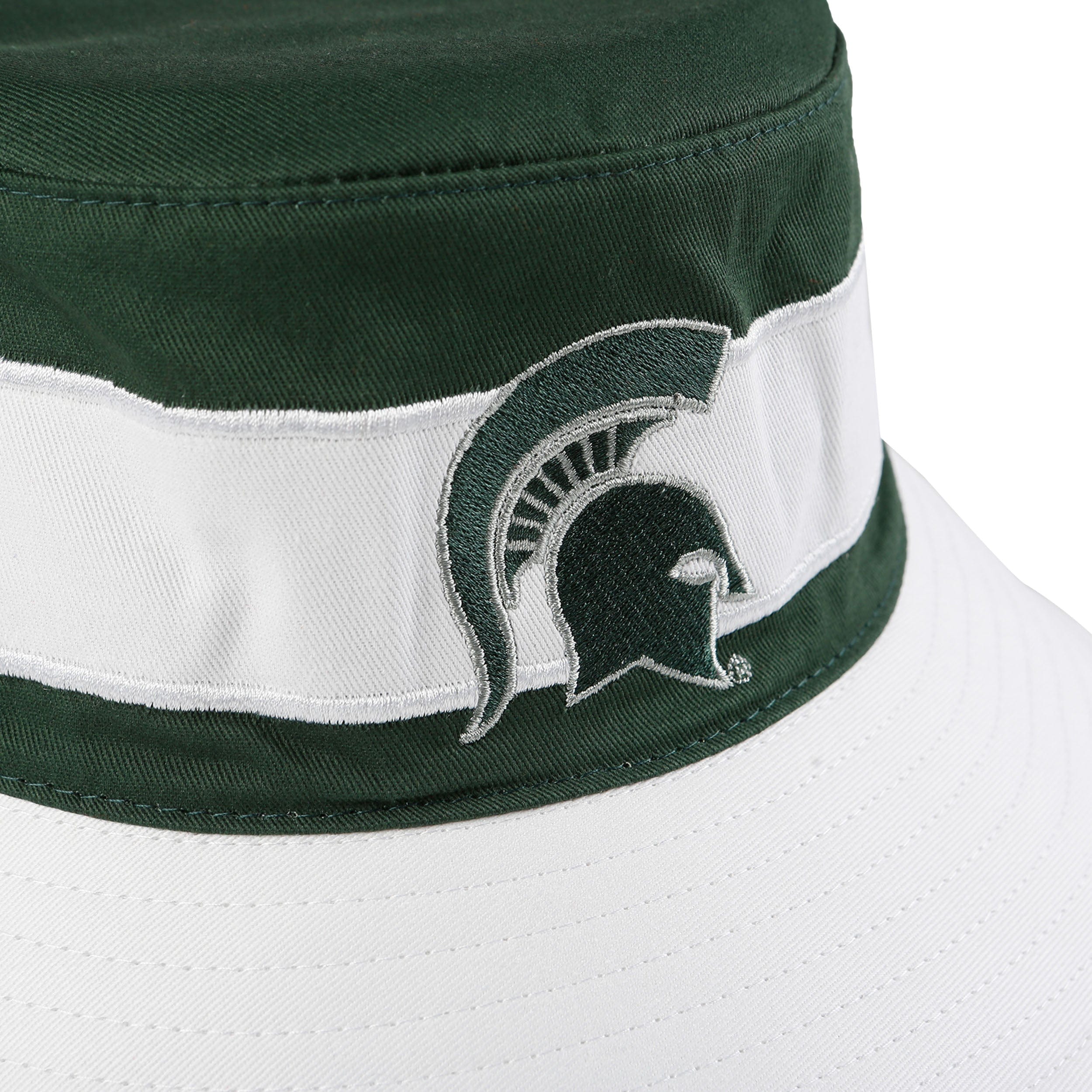 Michigan State Spartans NCAA Team Stripe Bucket Hat - Image 3