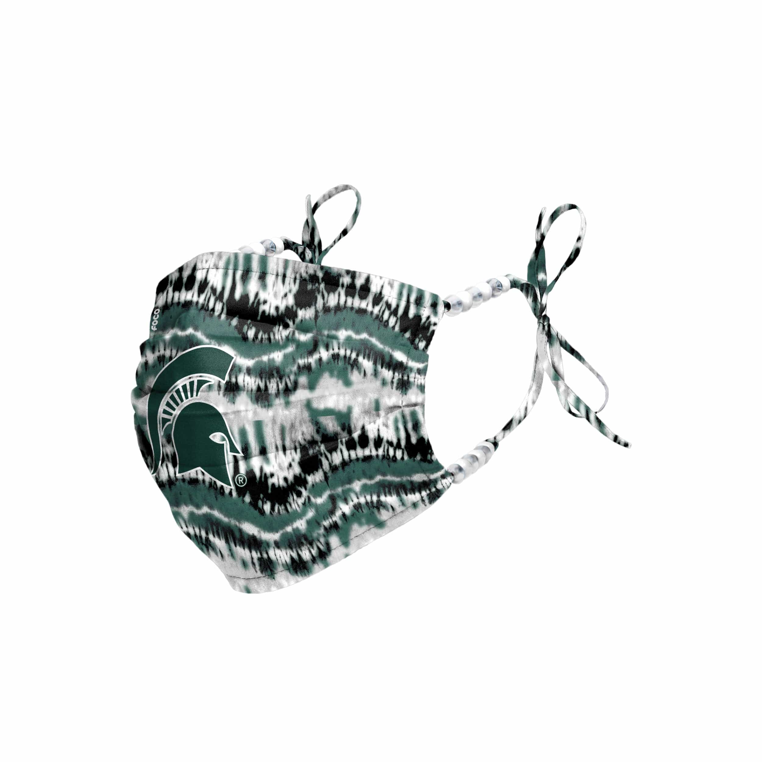 Michigan State Spartans NCAA Tie-Dye Beaded Tie-Back Face Cover