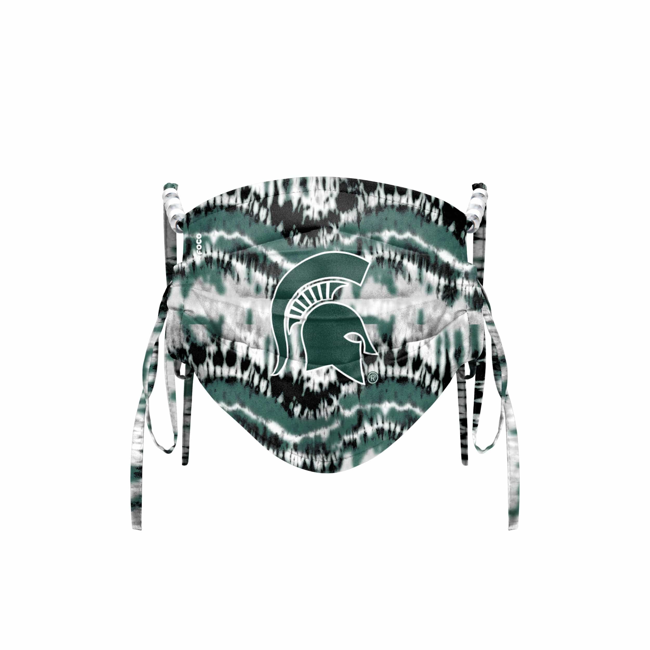 Michigan State Spartans NCAA Tie-Dye Beaded Tie-Back Face Cover - Image 2