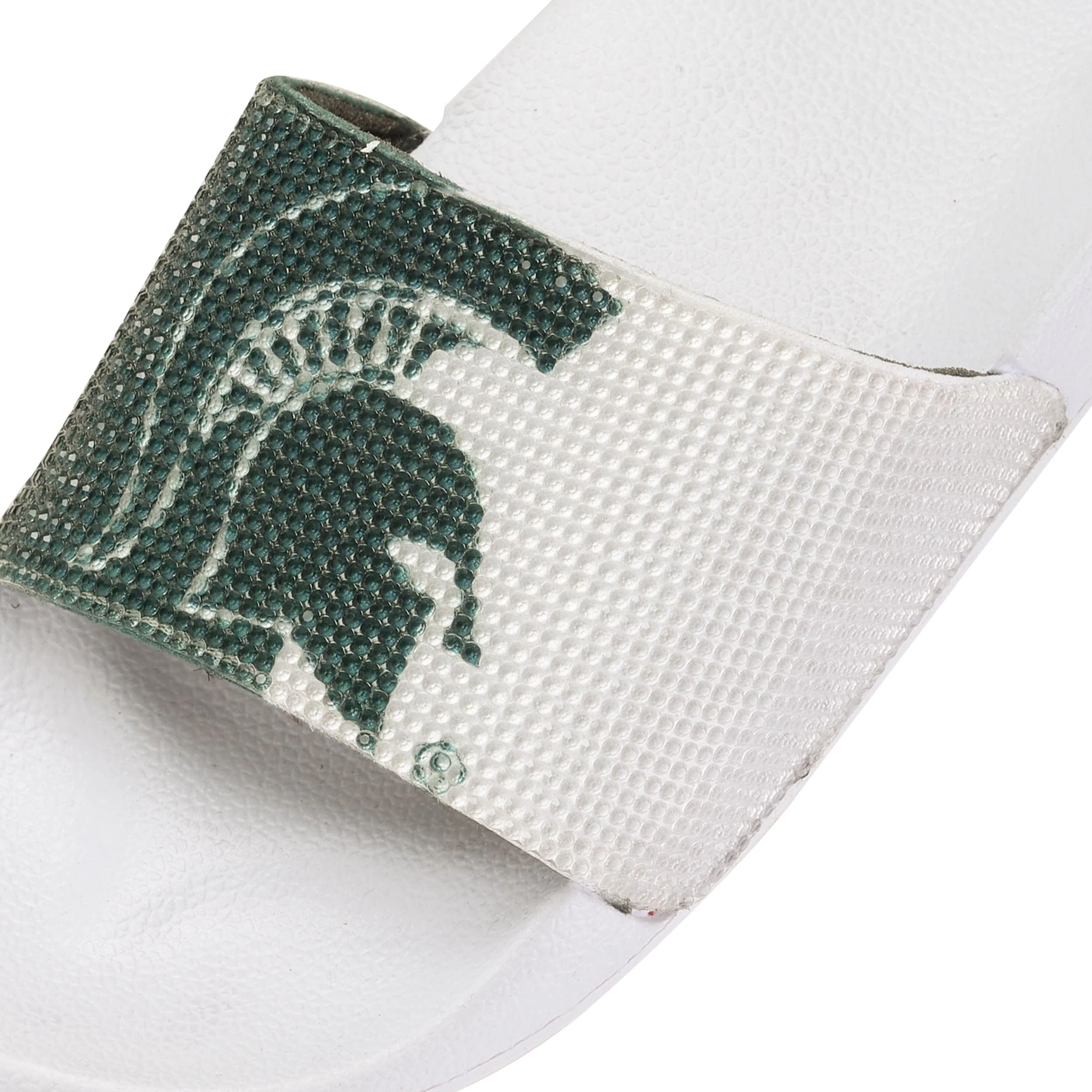 Michigan State Spartans NCAA Womens Big Logo Shimmer Slide - Image 3