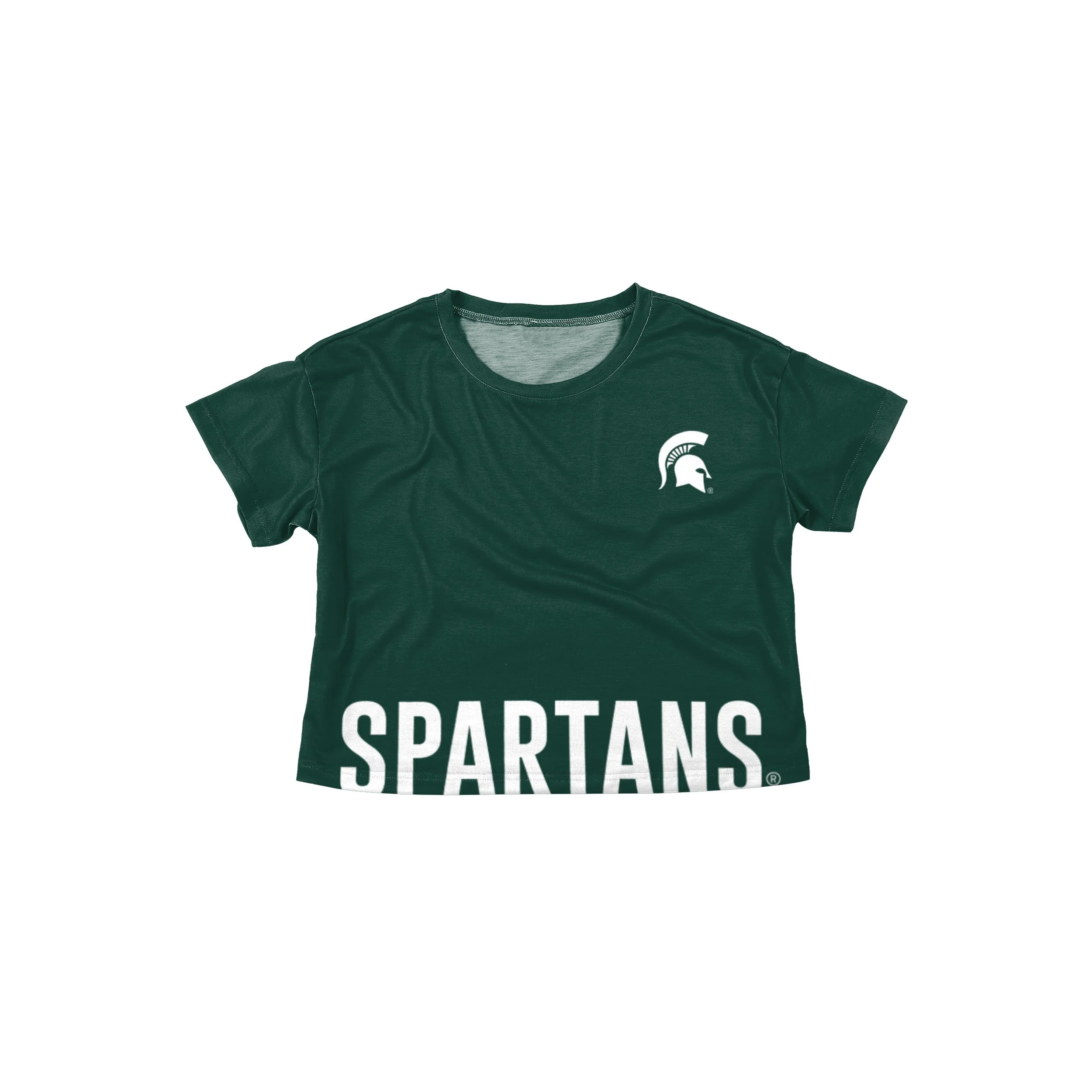 Michigan State Spartans NCAA Womens Bottom Line Crop Top - Image 3