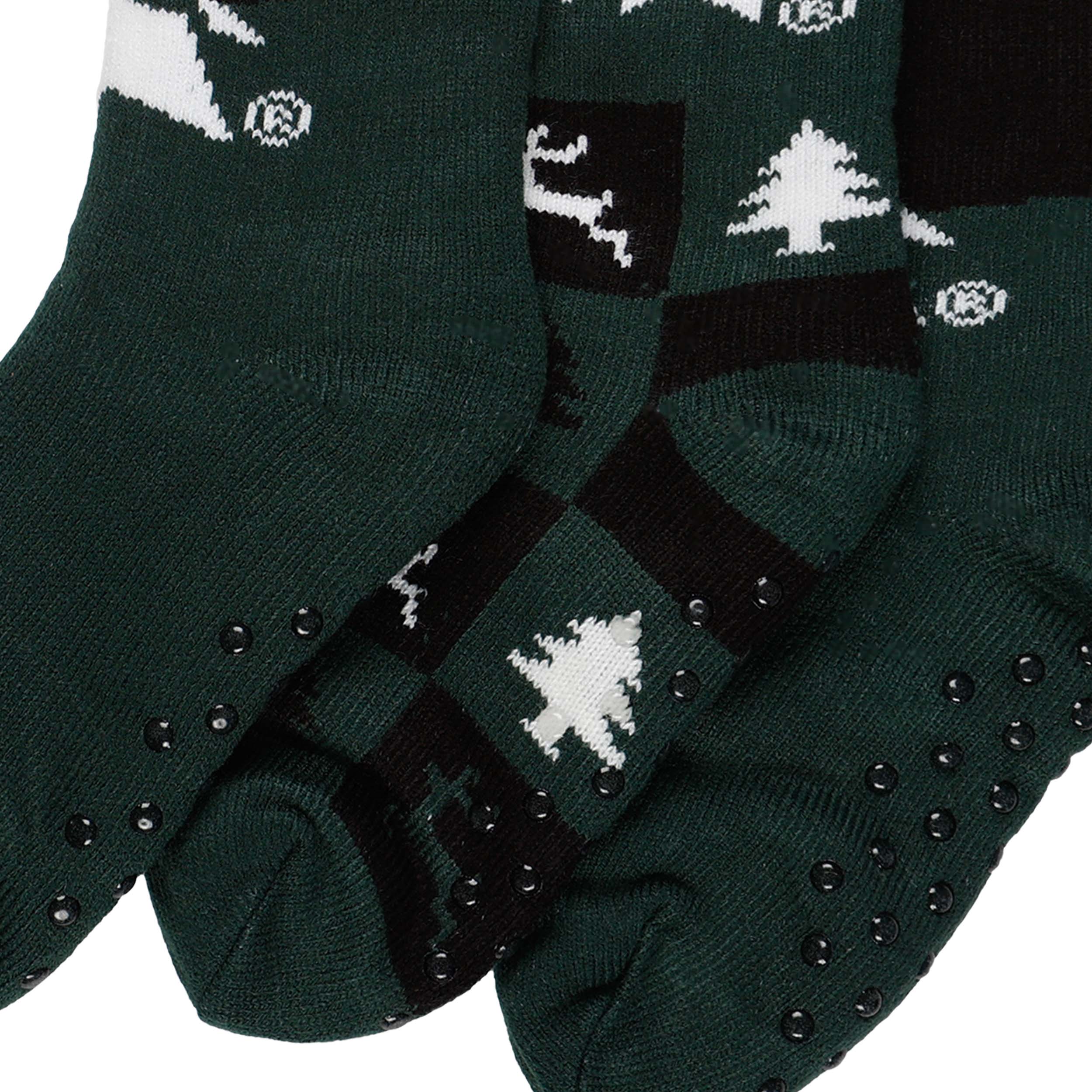 Michigan State Spartans NCAA Womens Fan Footy 3 Pack Slipper Socks - Image 3