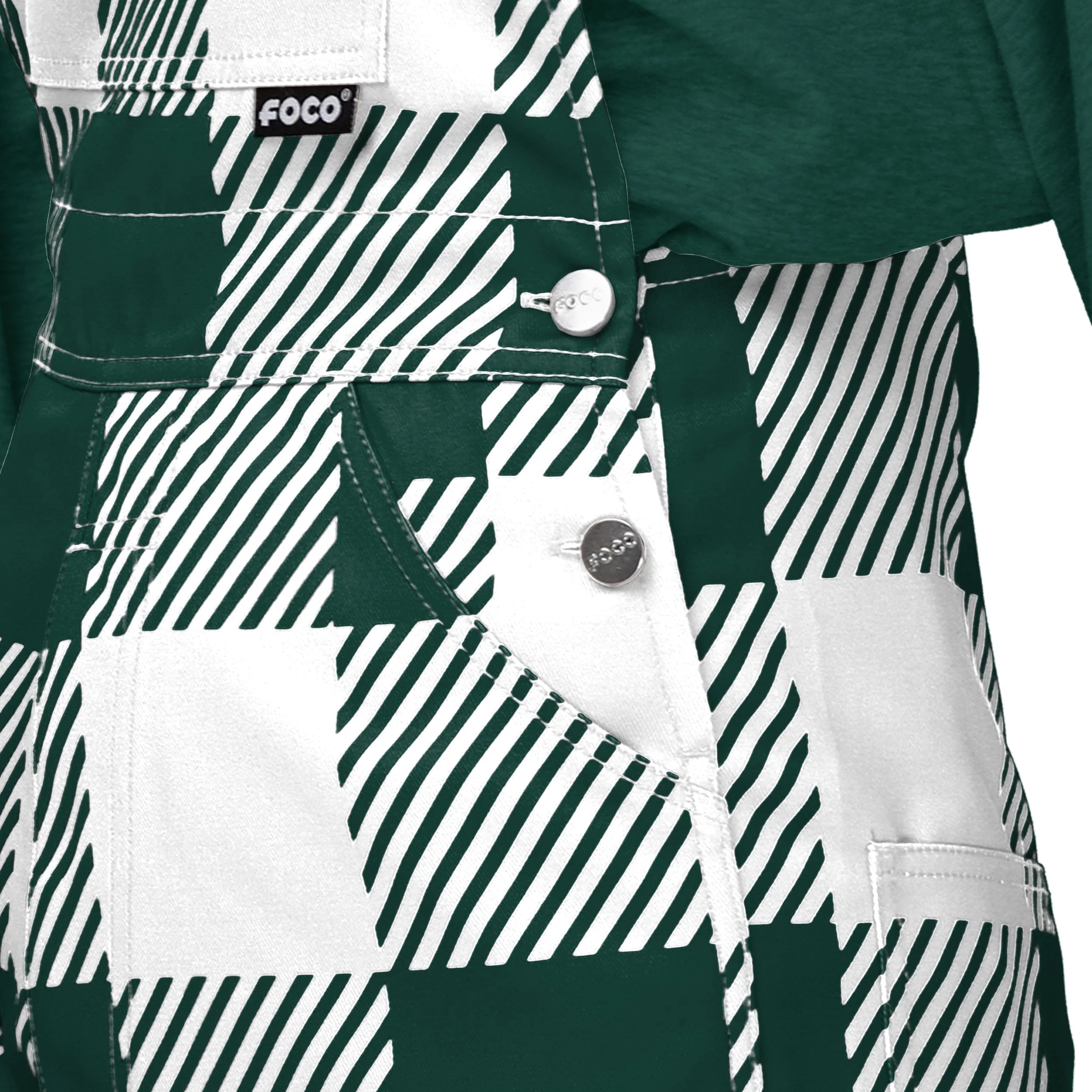 Michigan State Spartans NCAA Womens Plaid Bib Overalls - Image 5