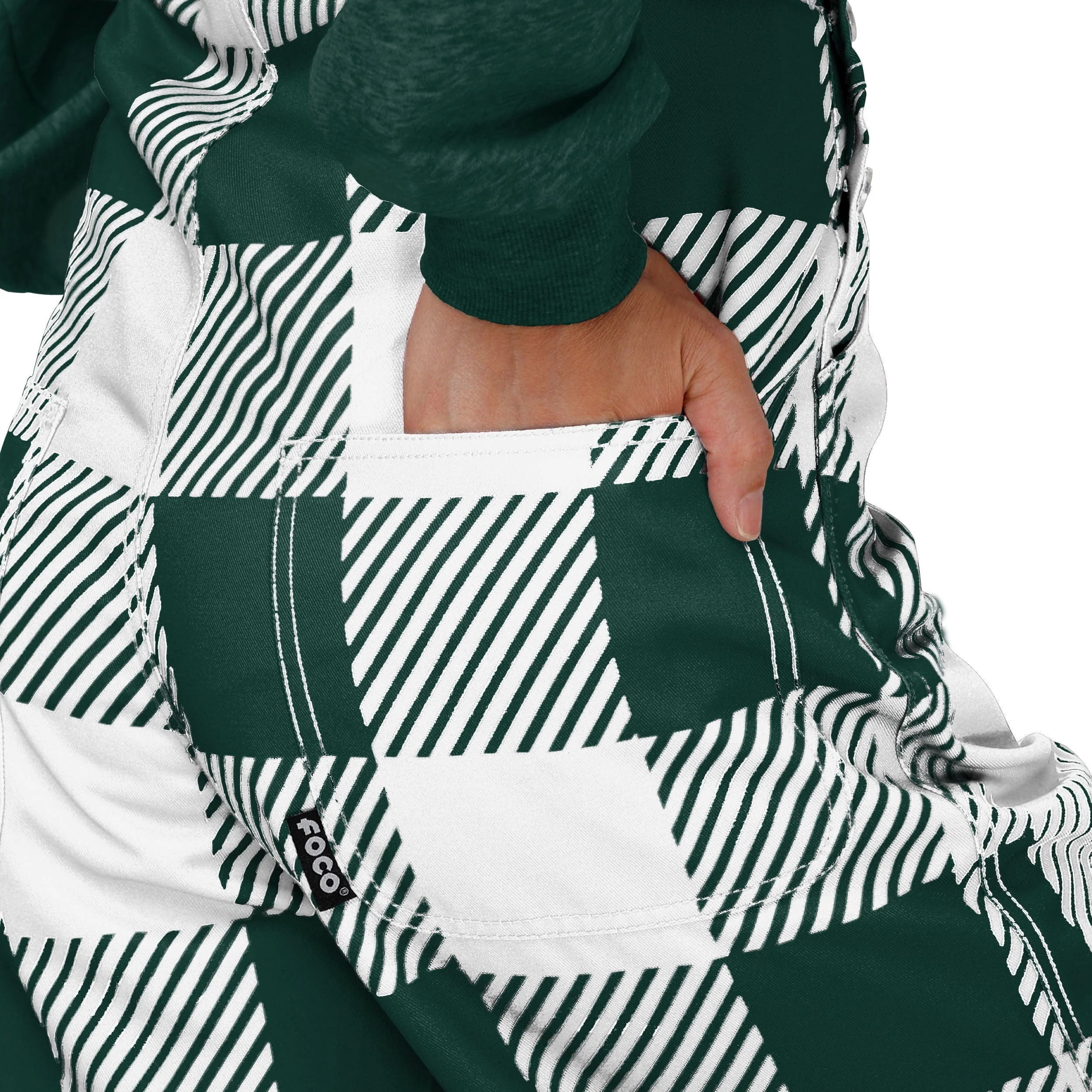 Michigan State Spartans NCAA Womens Plaid Bib Overalls - Image 6