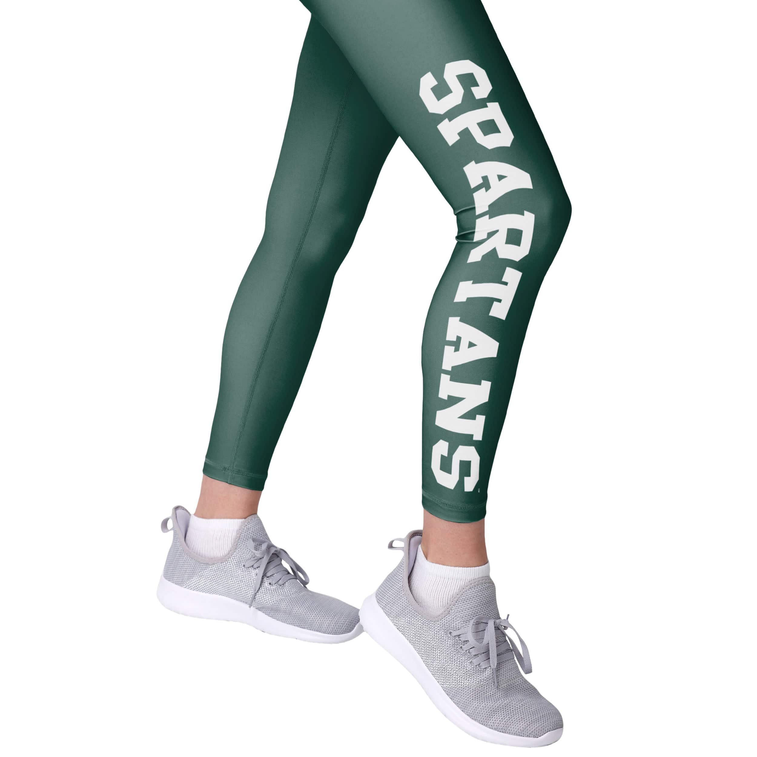 Michigan State Spartans NCAA Womens Solid Big Wordmark Leggings - Image 4