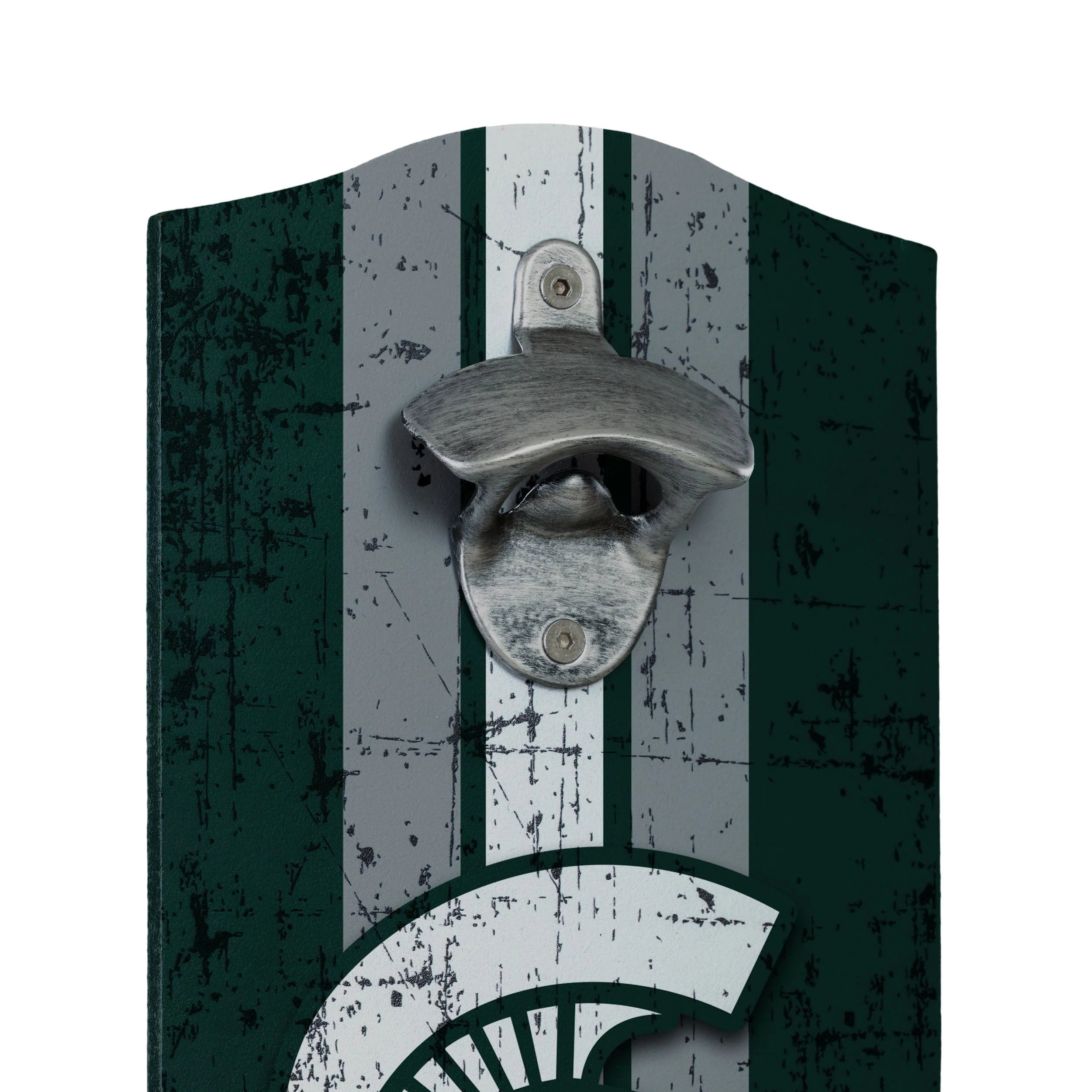 Michigan State Spartans NCAA Wooden Bottle Cap Opener Sign - Image 3