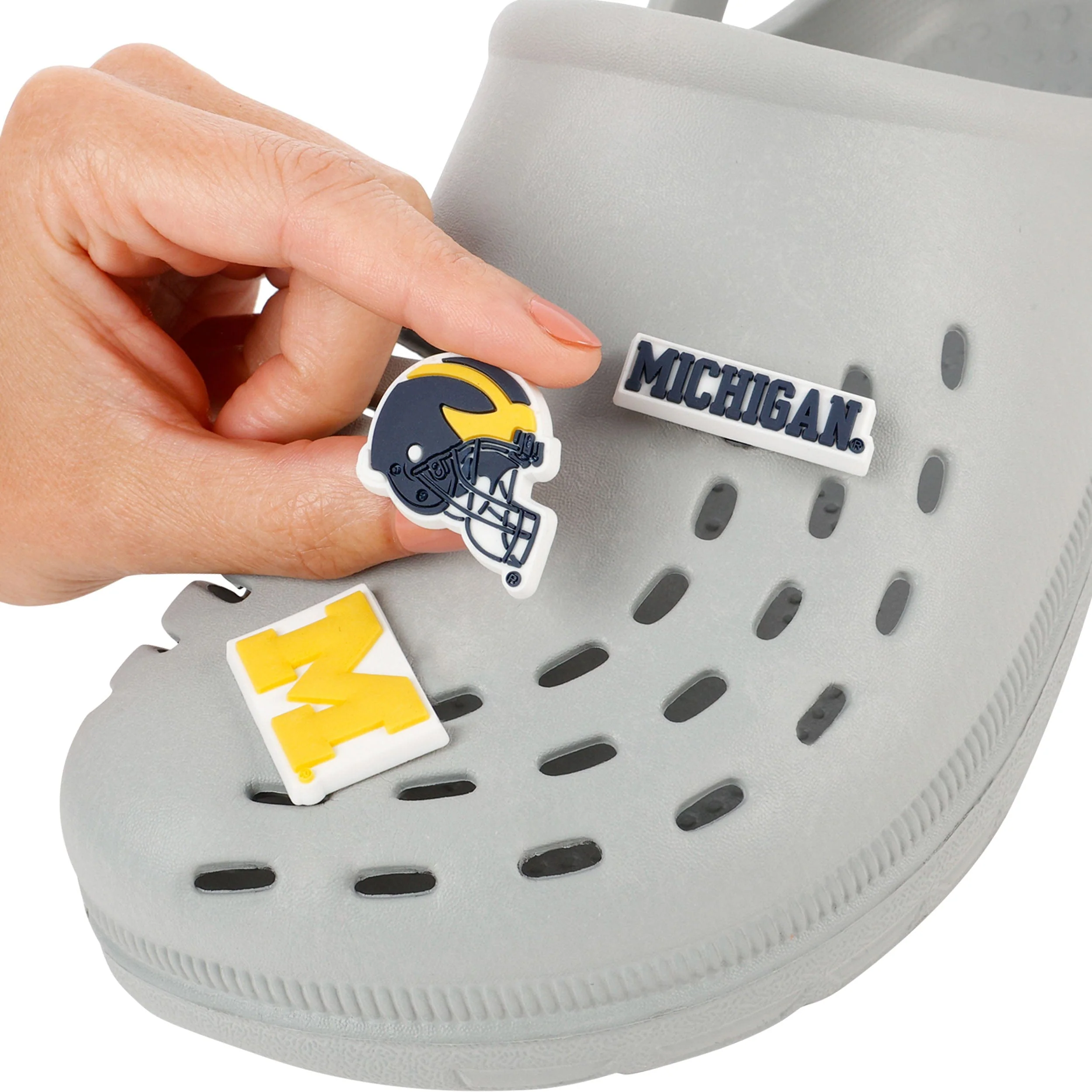 Michigan Wolverines NCAA 10 Pack Team Clog Charms - Image 3