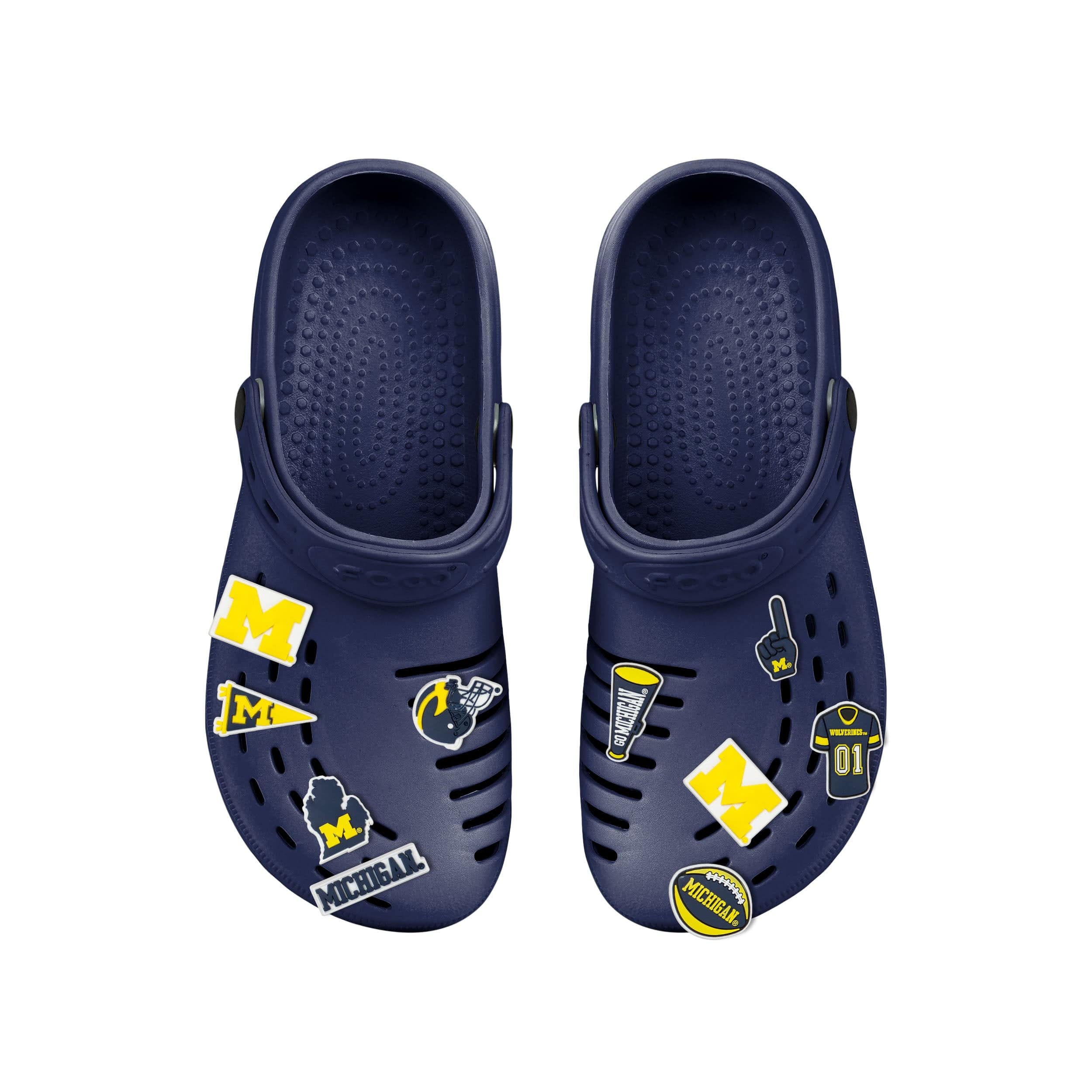 Michigan Wolverines NCAA 10 Pack Team Clog Charms - Image 4