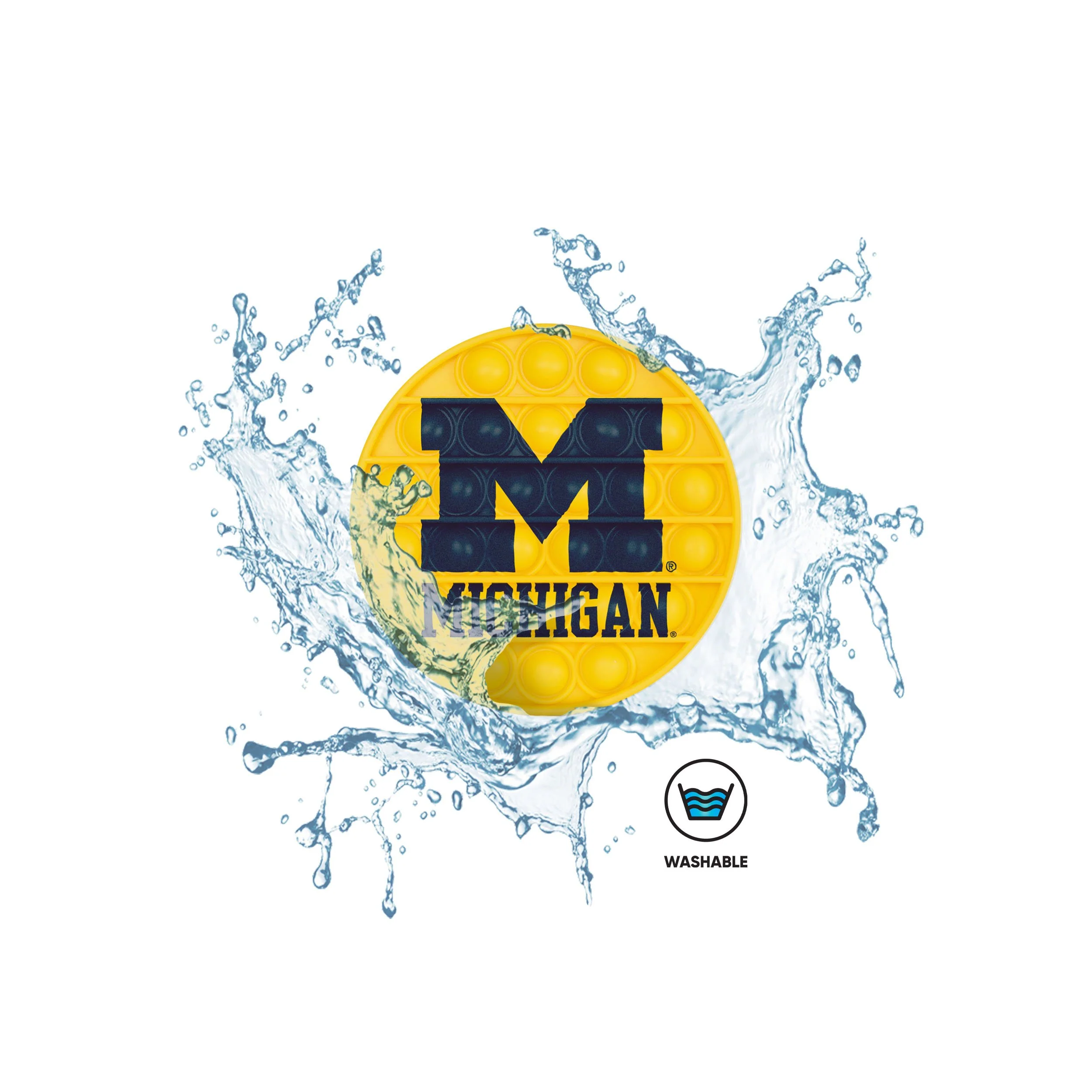 Michigan Wolverines NCAA 2 Pack Helmet & Circle Push-Itz Fidget - Image 5