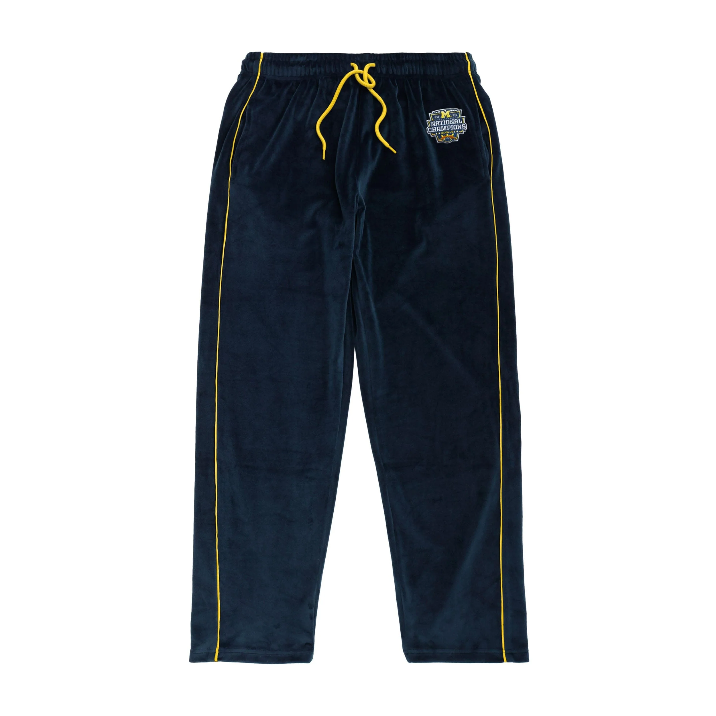 Michigan Wolverines NCAA 2023 Football National Champions Mens Velour Pants - Image 6