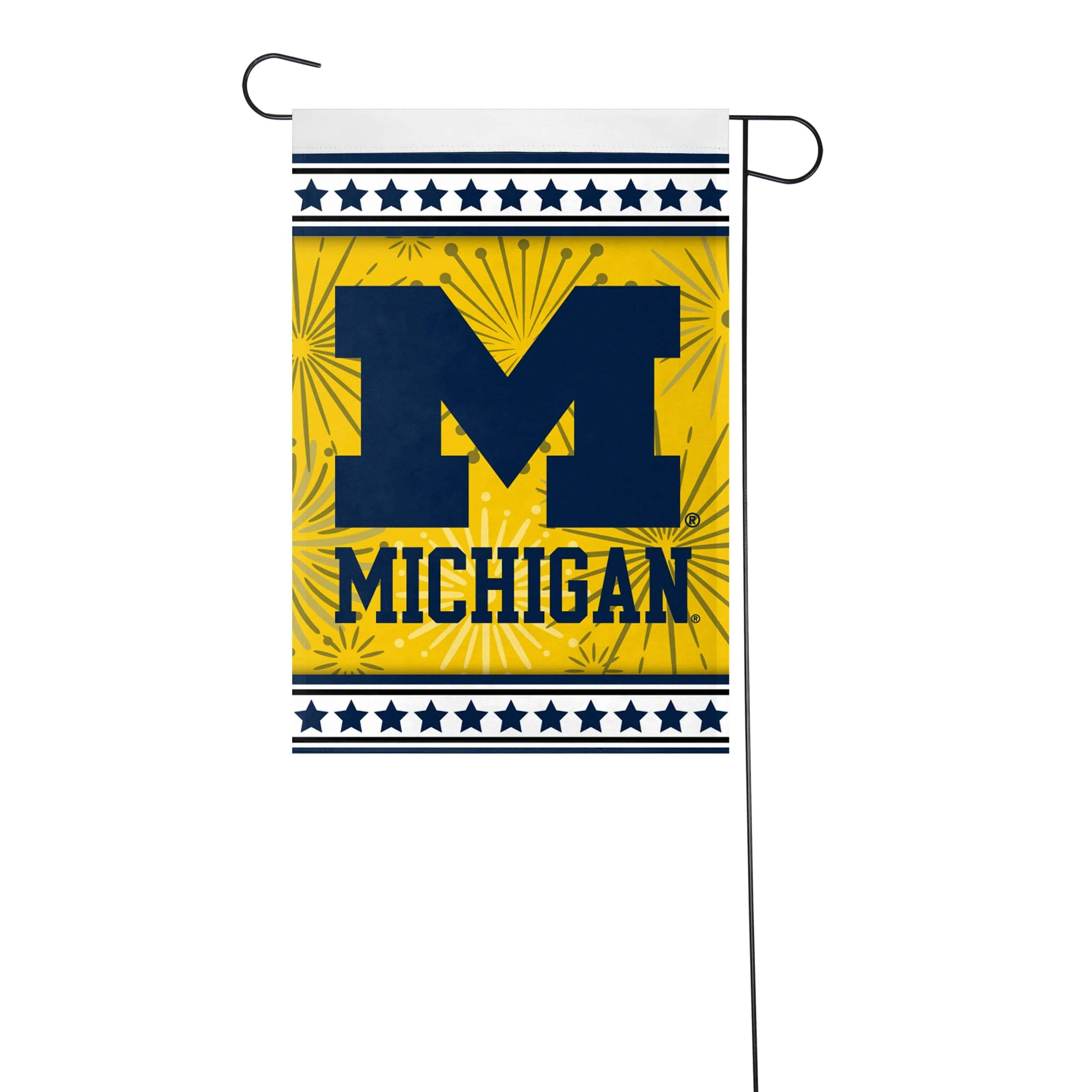 Michigan Wolverines NCAA Americana Garden Flag - Image 2