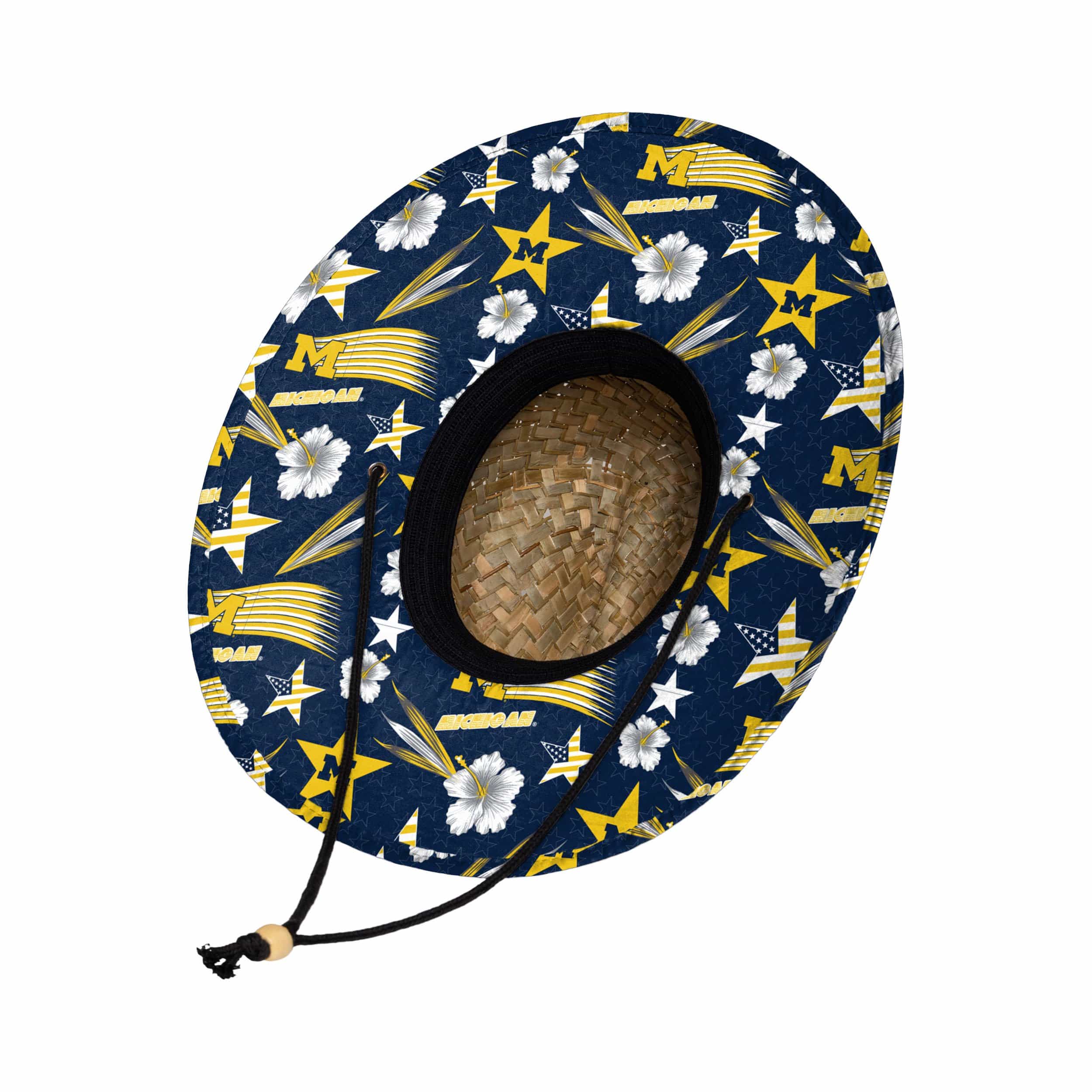 Michigan Wolverines NCAA Americana Straw Hat - Image 2