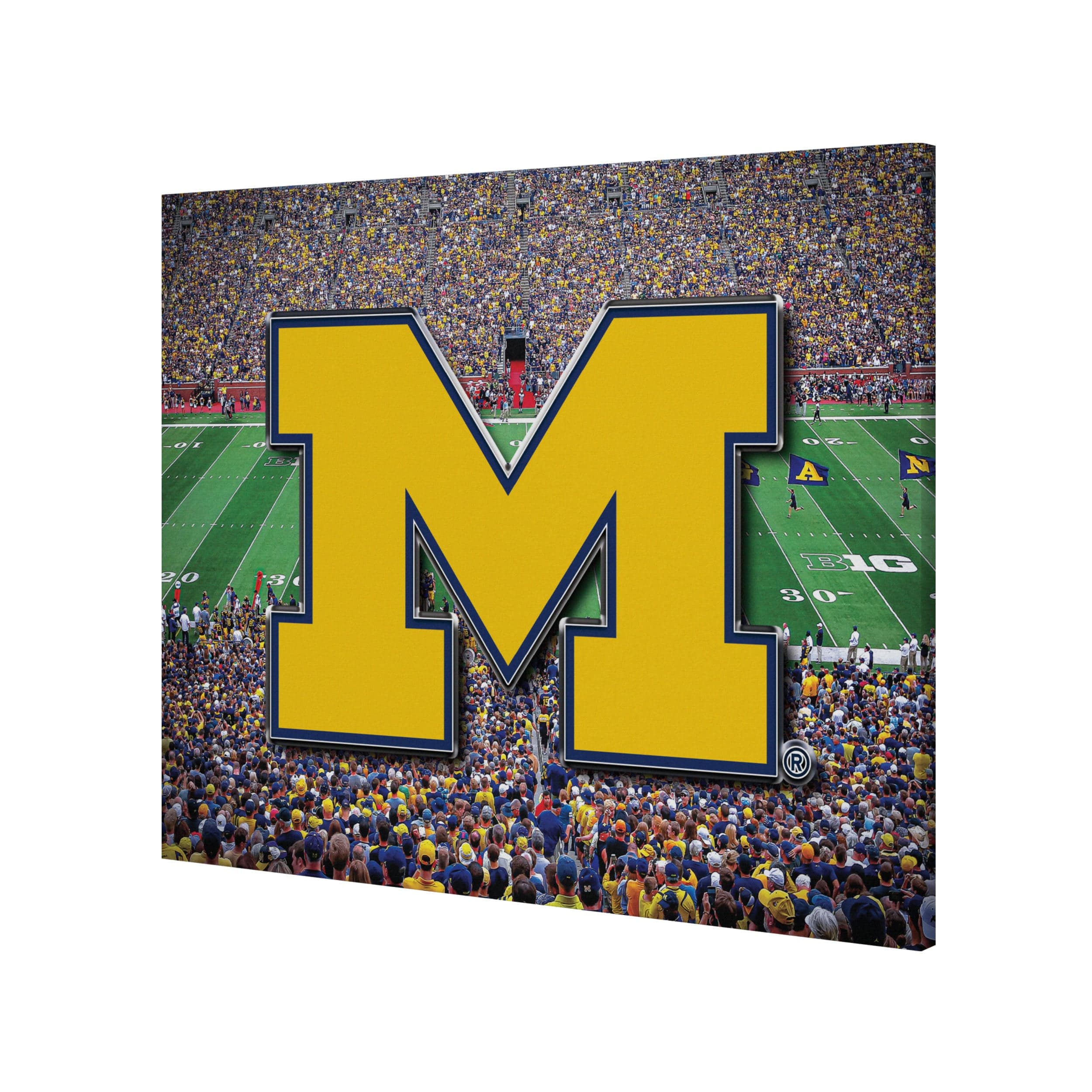 Michigan Wolverines NCAA Canvas Wall Sign - Image 2