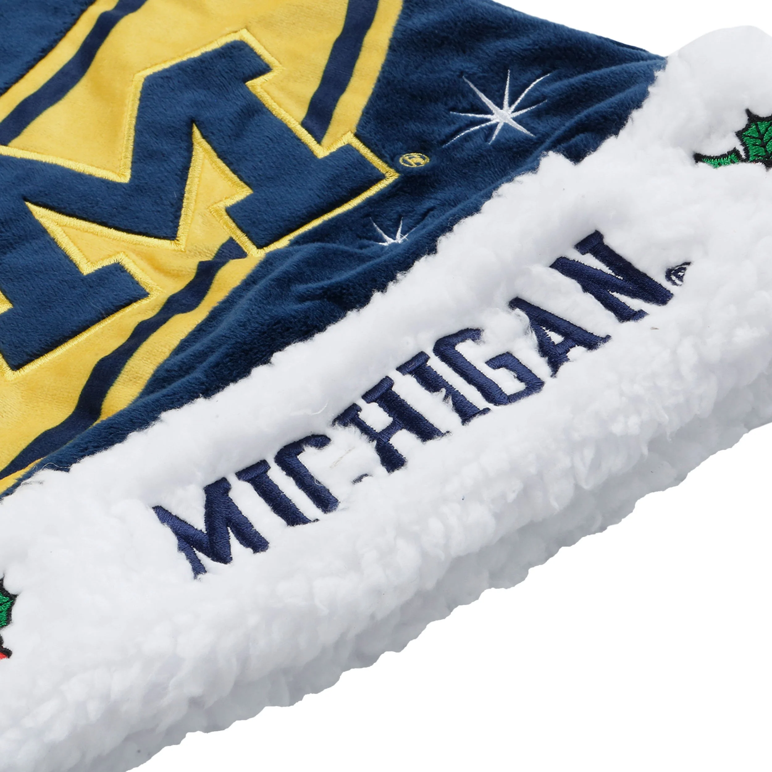 Michigan Wolverines NCAA High End Santa Hat - Image 2