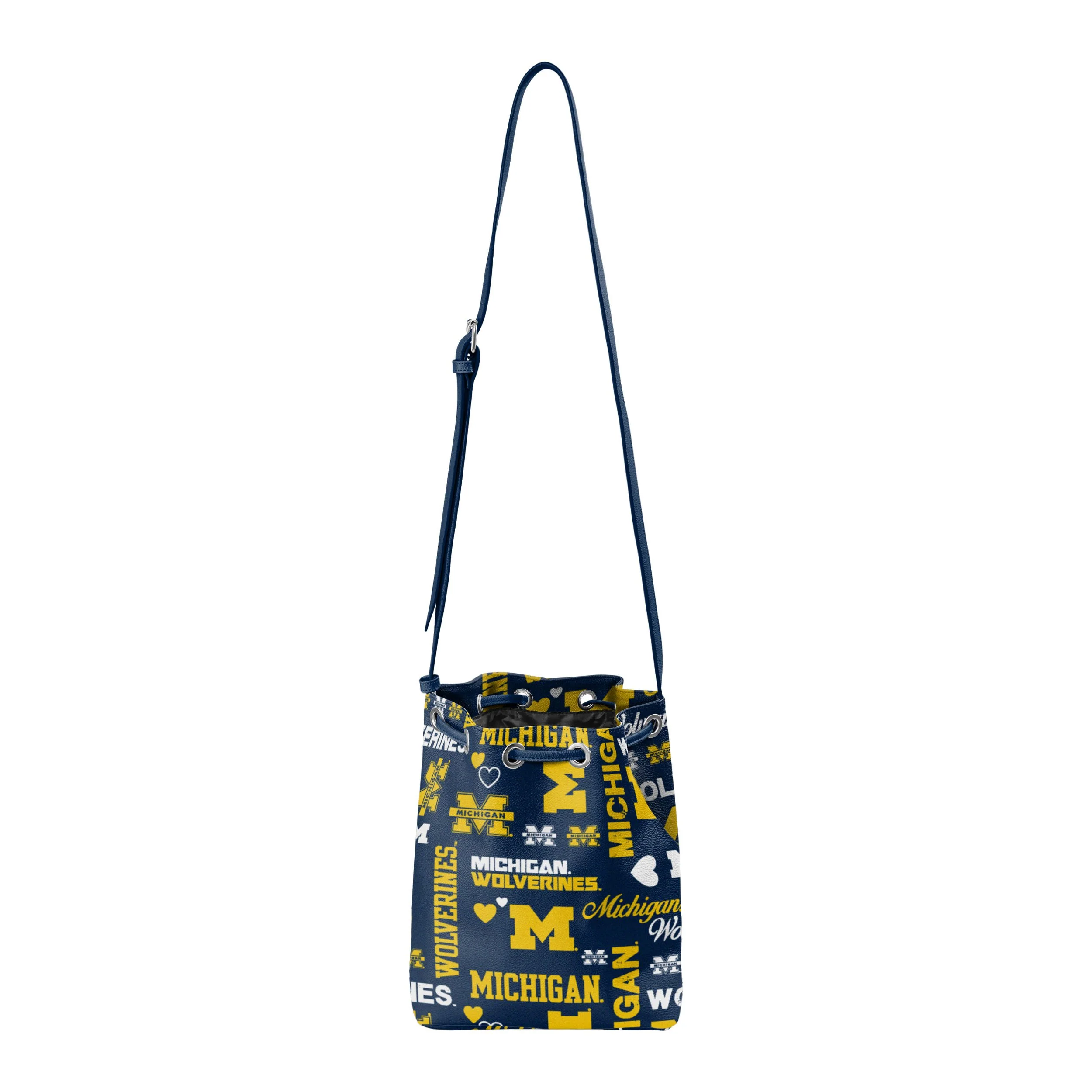 Michigan Wolverines NCAA Logo Love Cinch Purse - Image 5
