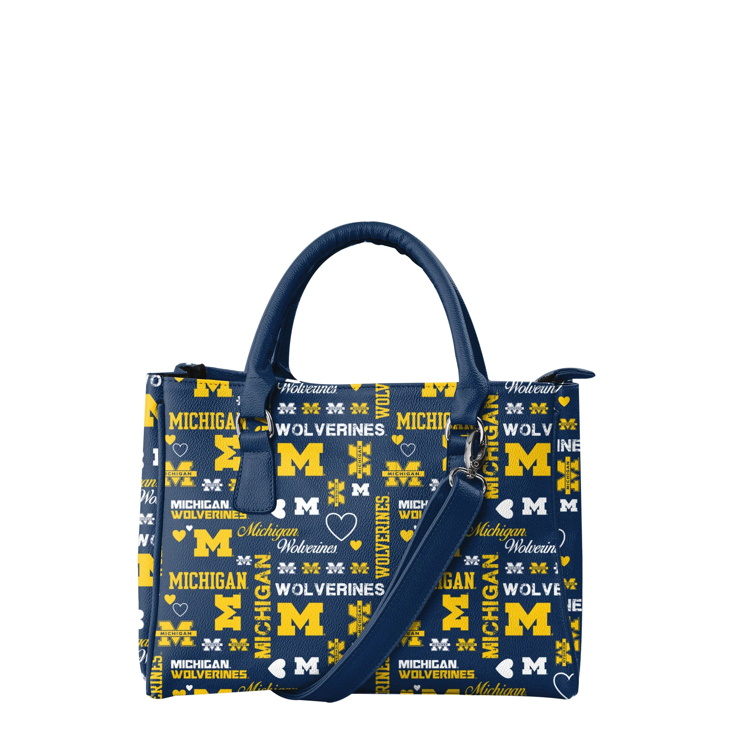 Michigan Wolverines NCAA Logo Love Purse