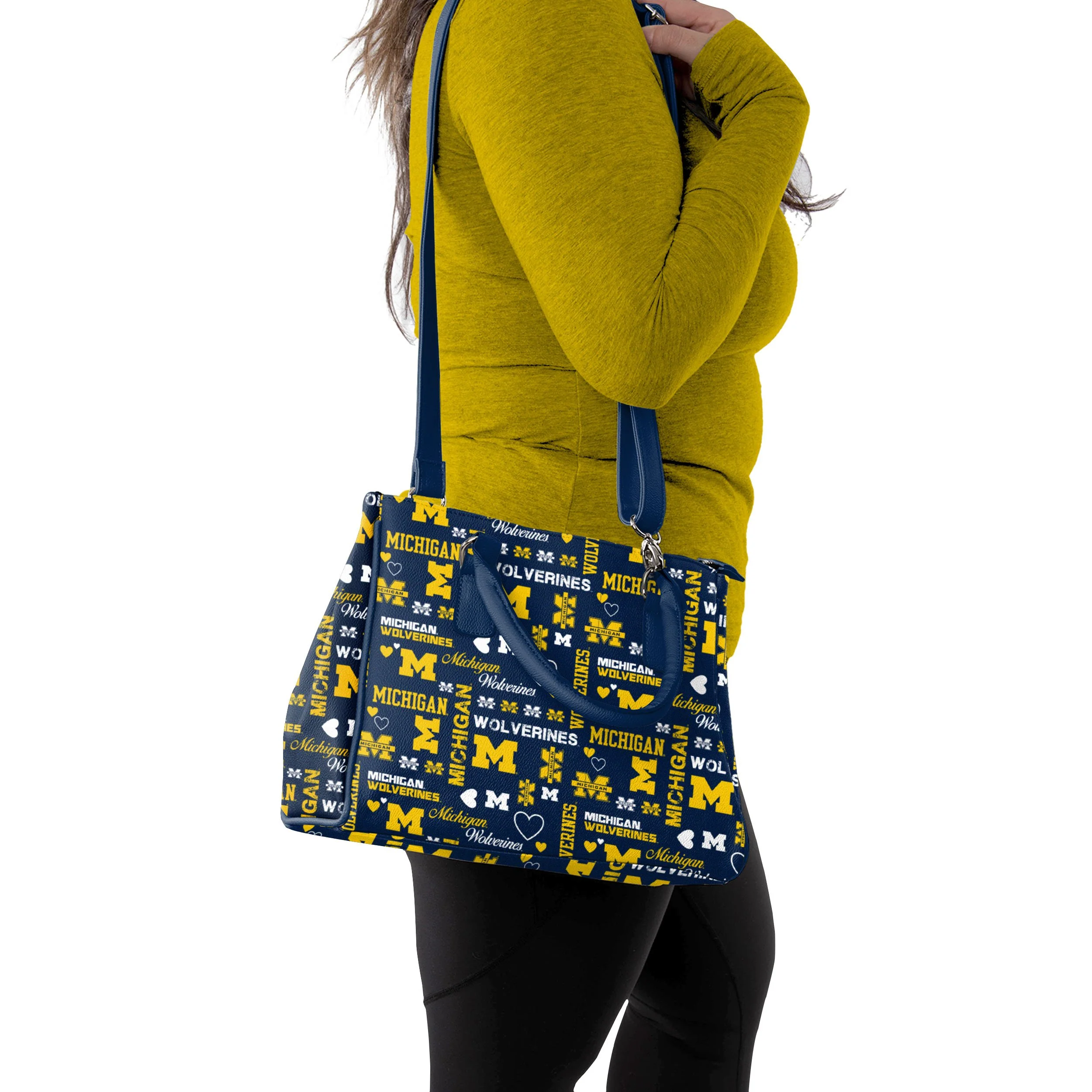 Michigan Wolverines NCAA Logo Love Purse - Image 2