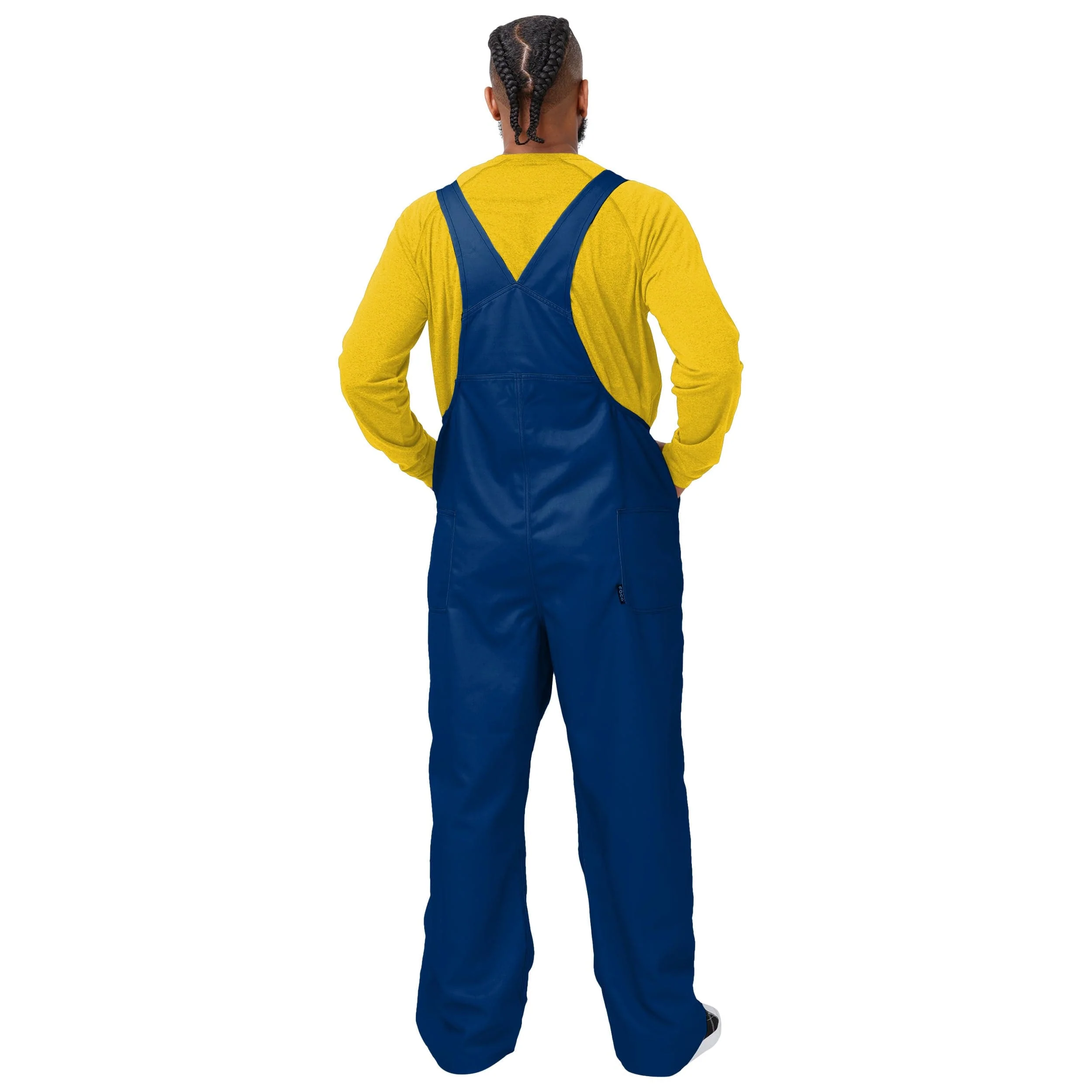 Michigan Wolverines NCAA Mens Big Logo Bib Overalls - Image 2