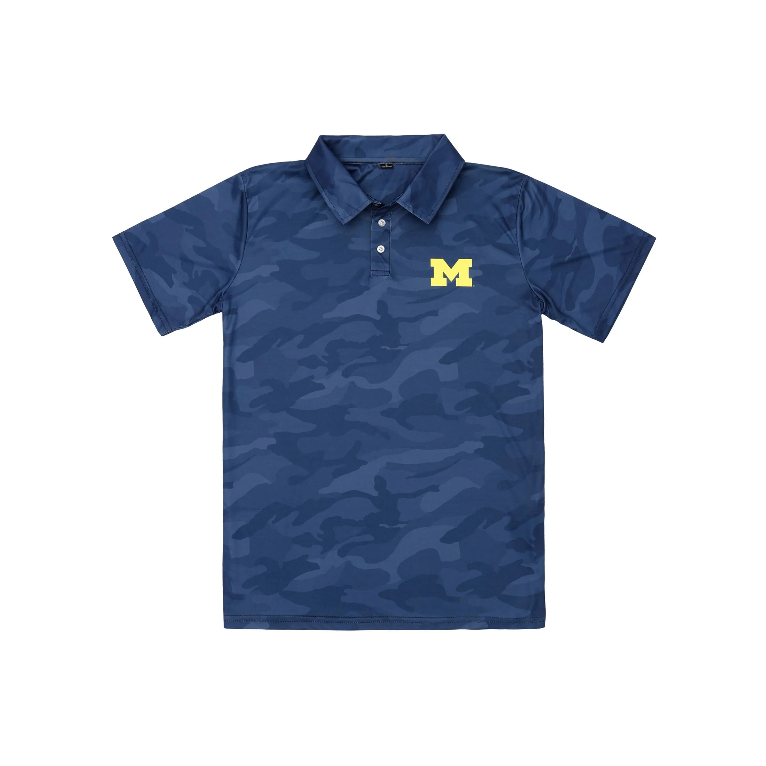Michigan Wolverines NCAA Mens Color Camo Polyester Polo - Image 5