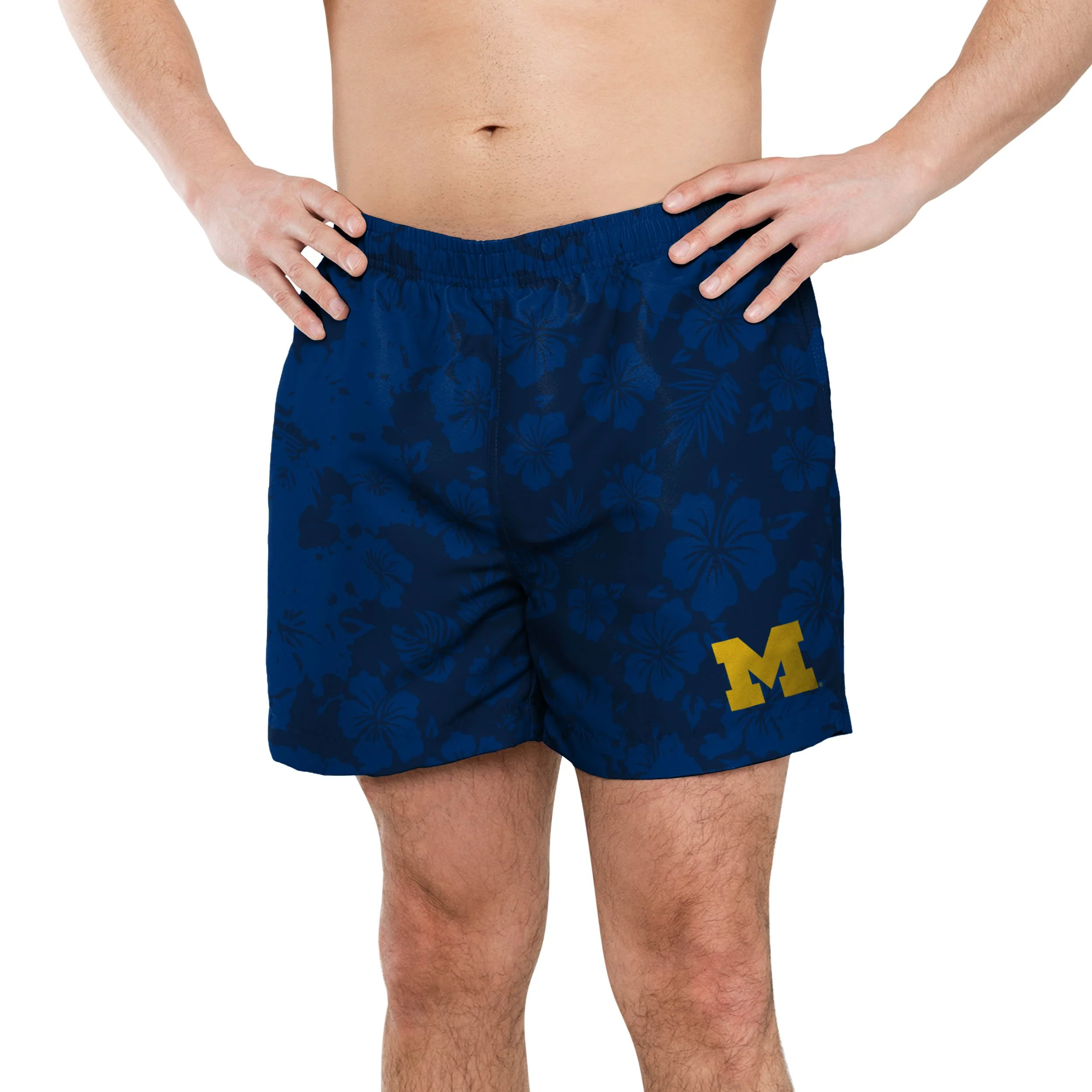 Michigan Wolverines NCAA Mens Color Change-Up Swimming Trunks - Image 2