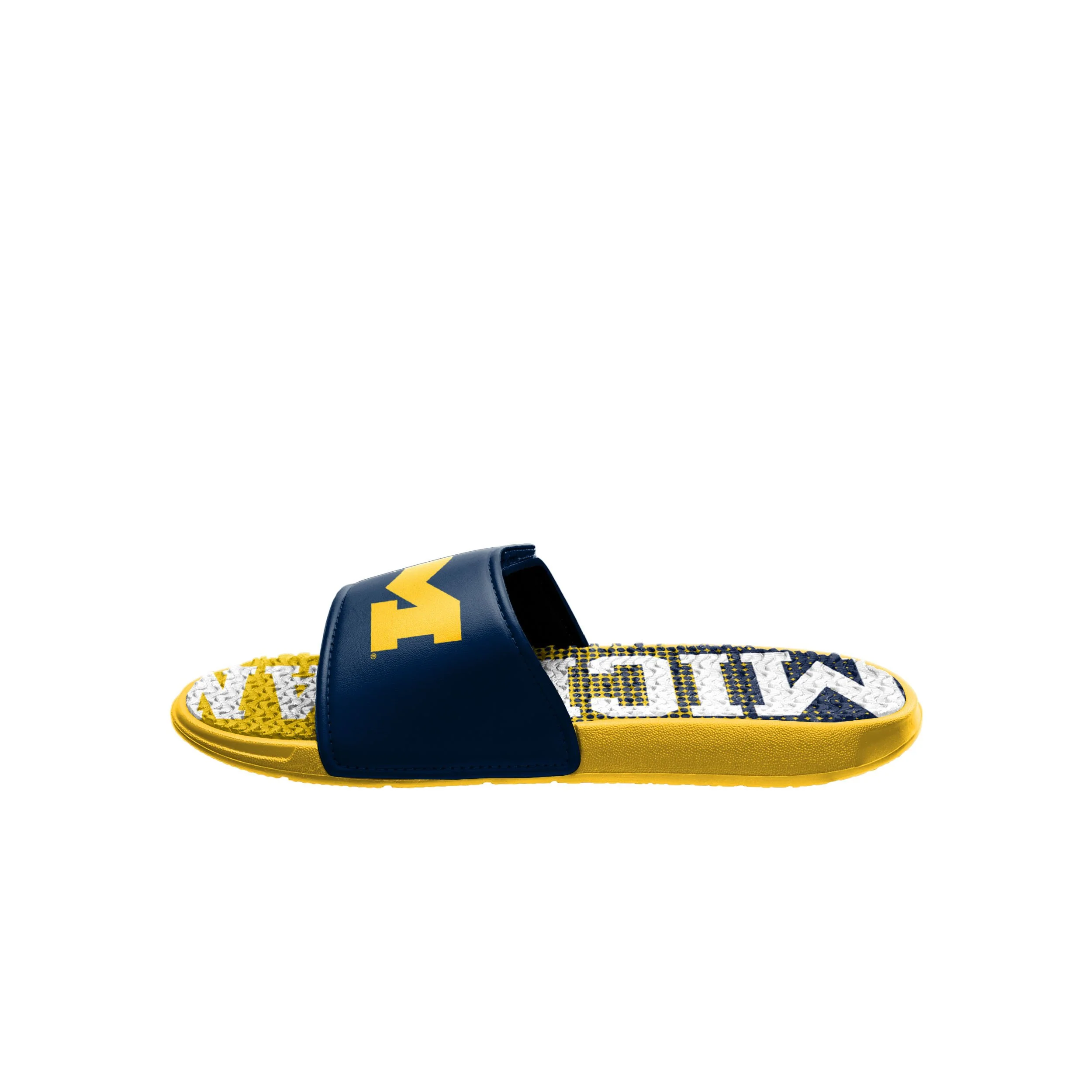 Michigan Wolverines NCAA Mens Gradient Wordmark Gel Slide - Image 4