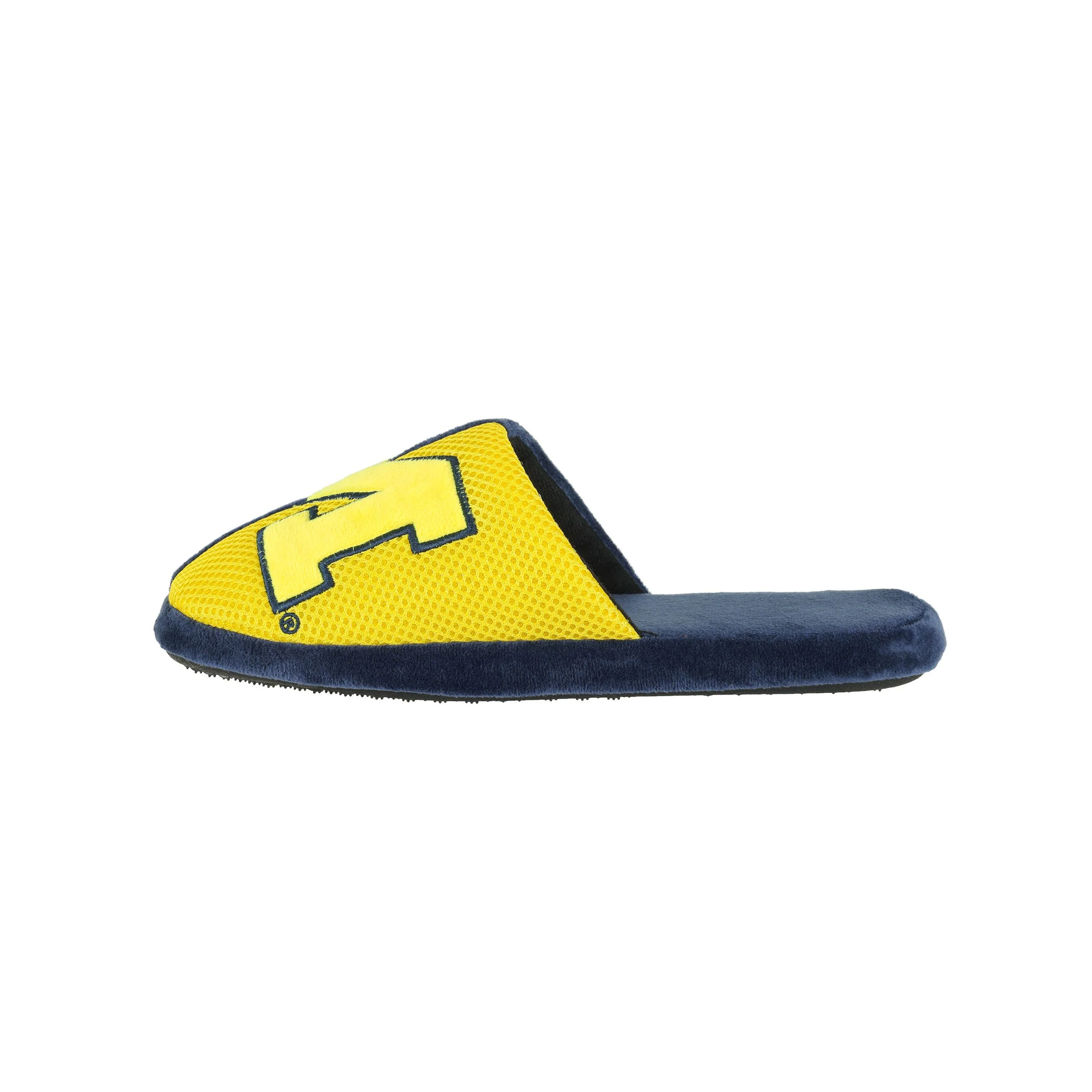 Michigan Wolverines NCAA Mens Logo Staycation Slippers - Image 2