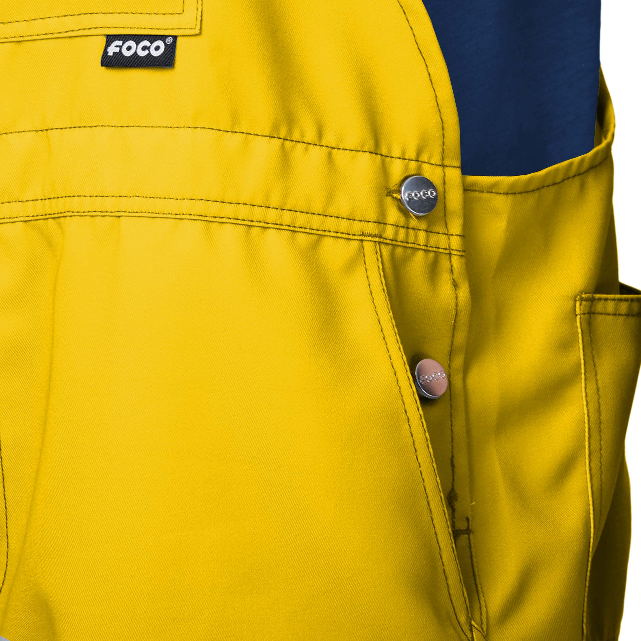 Michigan Wolverines NCAA Mens Solid Big Logo Bib Shortalls - Image 4