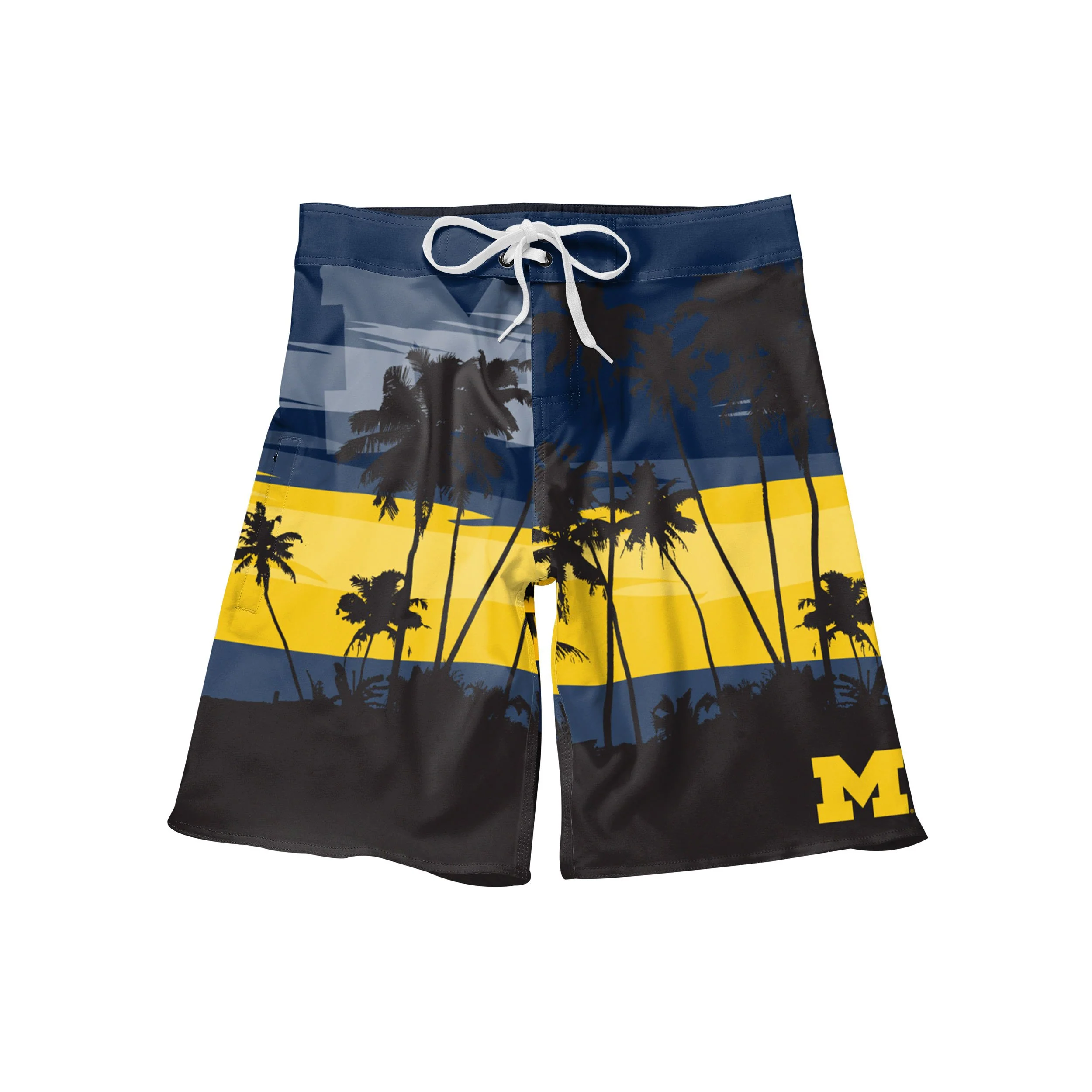 Michigan Wolverines NCAA Mens Sunset Boardshorts - Image 4
