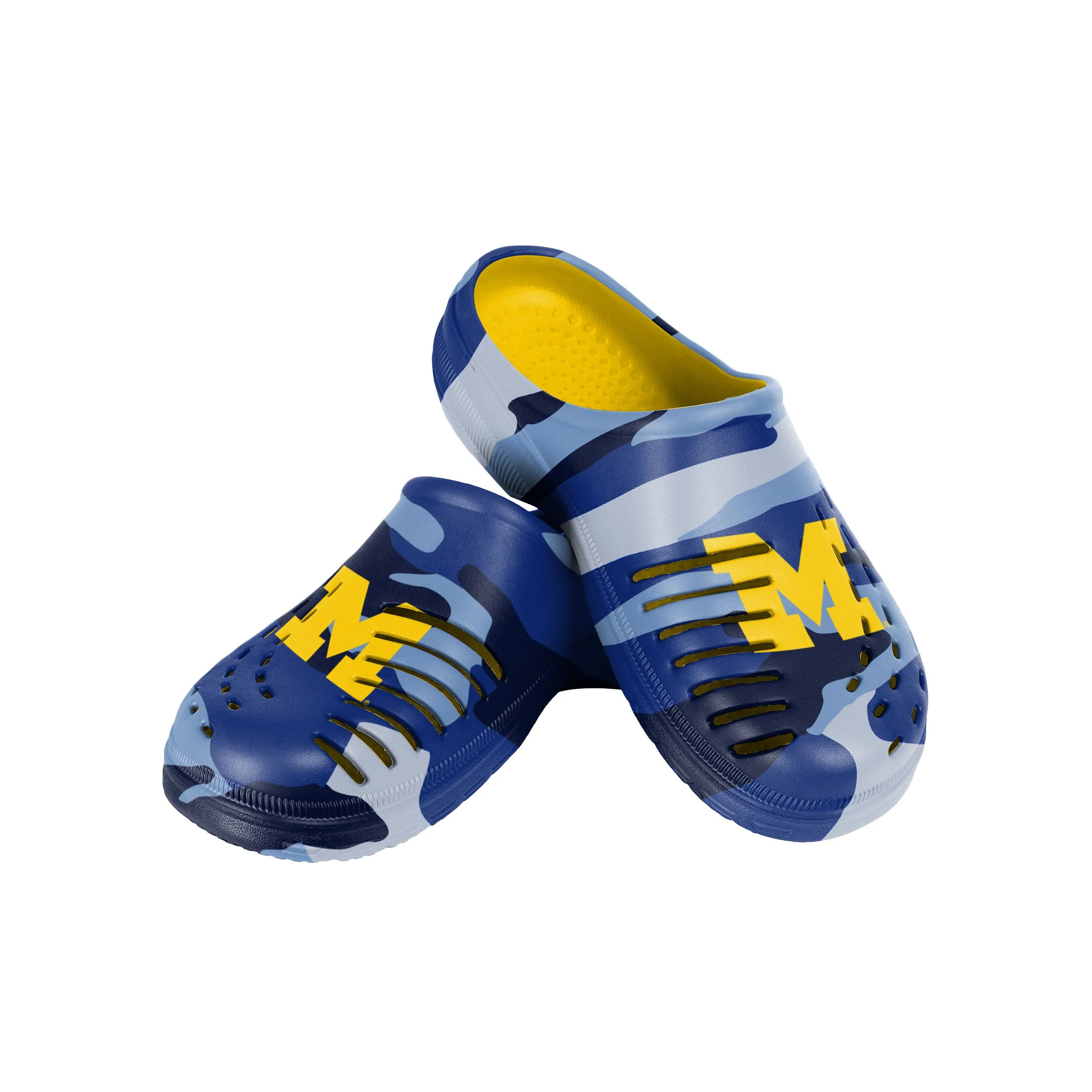 Michigan Wolverines NCAA Mens Tonal Camo Clog