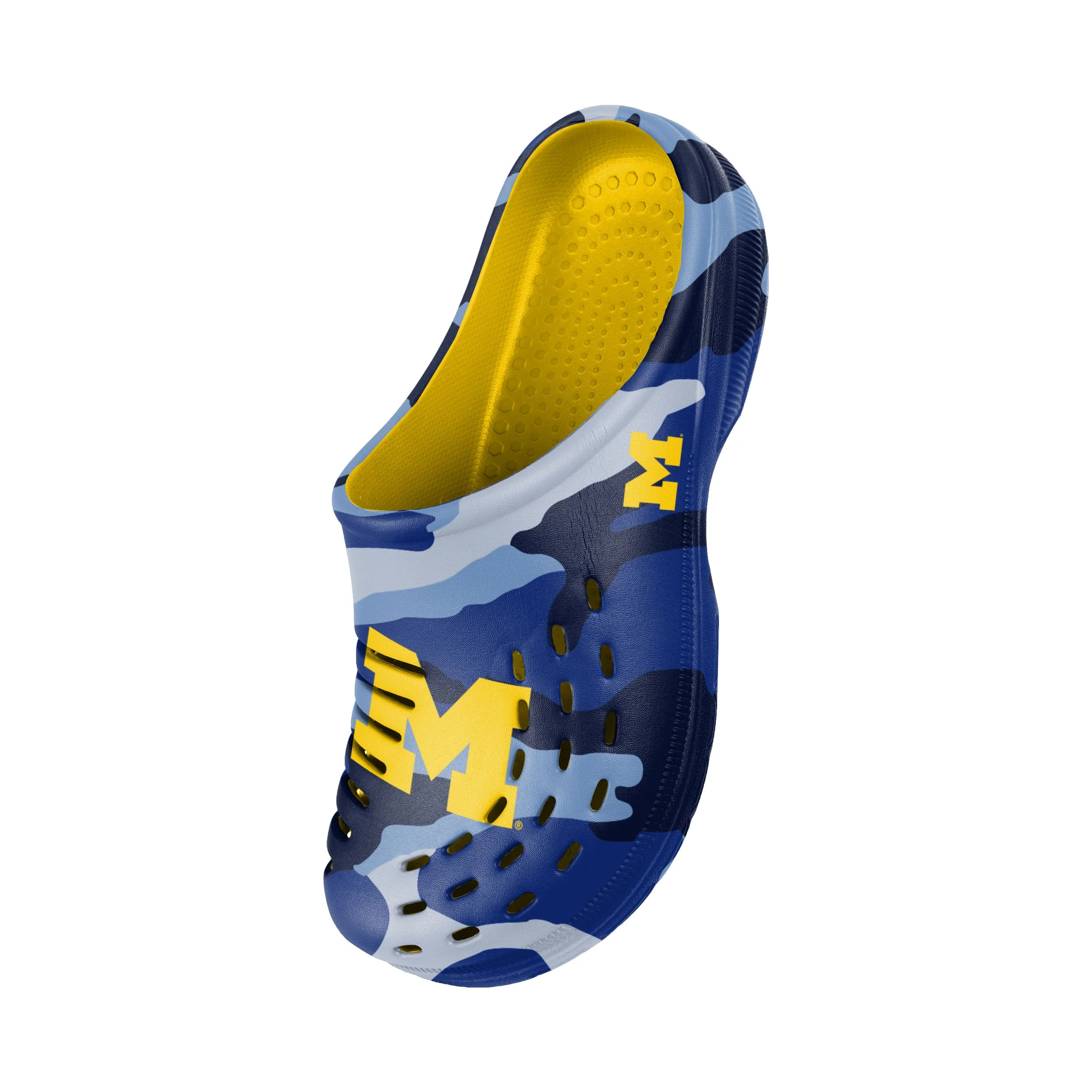 Michigan Wolverines NCAA Mens Tonal Camo Clog - Image 3