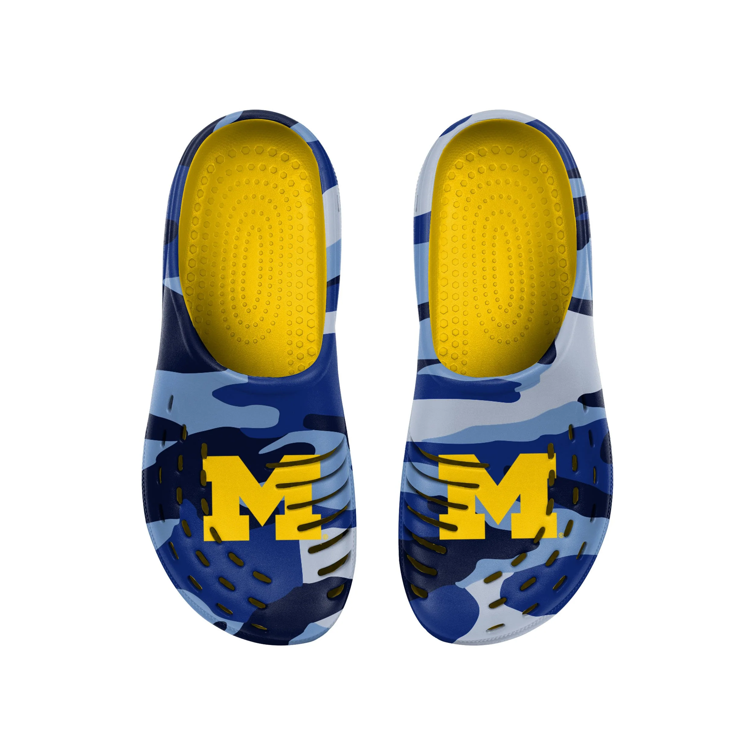 Michigan Wolverines NCAA Mens Tonal Camo Clog - Image 4