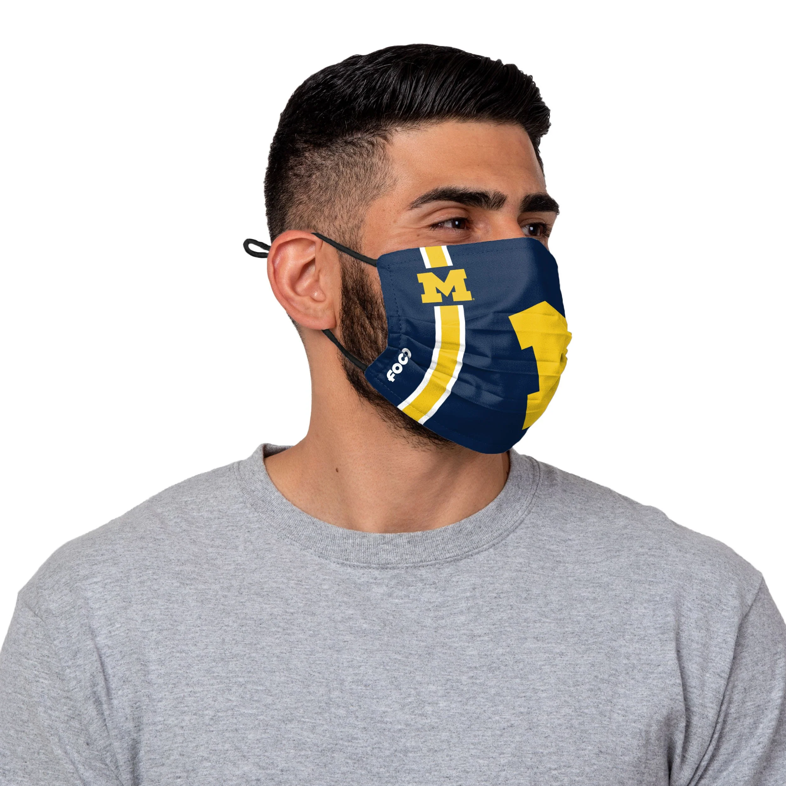 Michigan Wolverines NCAA On-Field Sideline Stripe Face Cover - Image 2