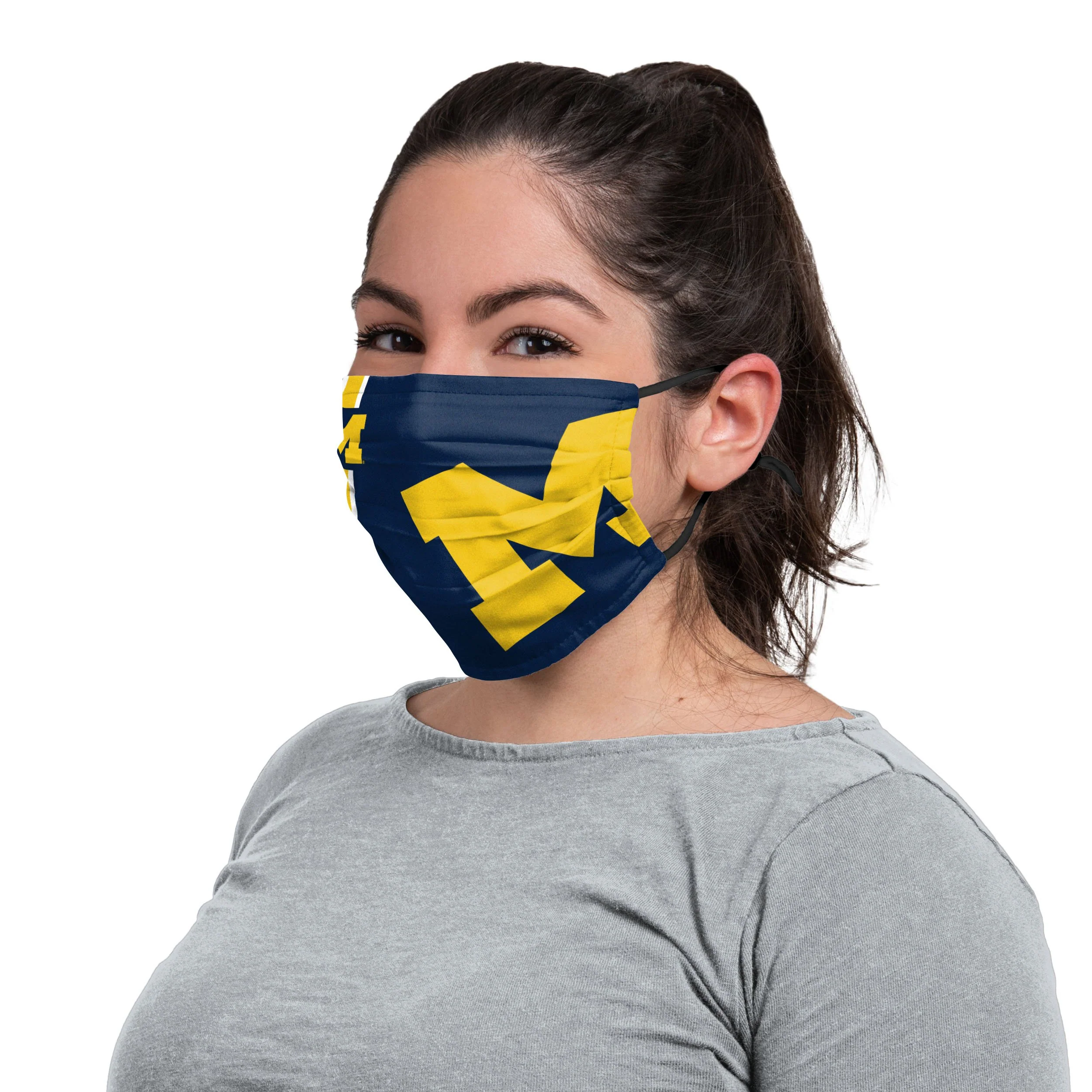 Michigan Wolverines NCAA On-Field Sideline Stripe Face Cover - Image 3